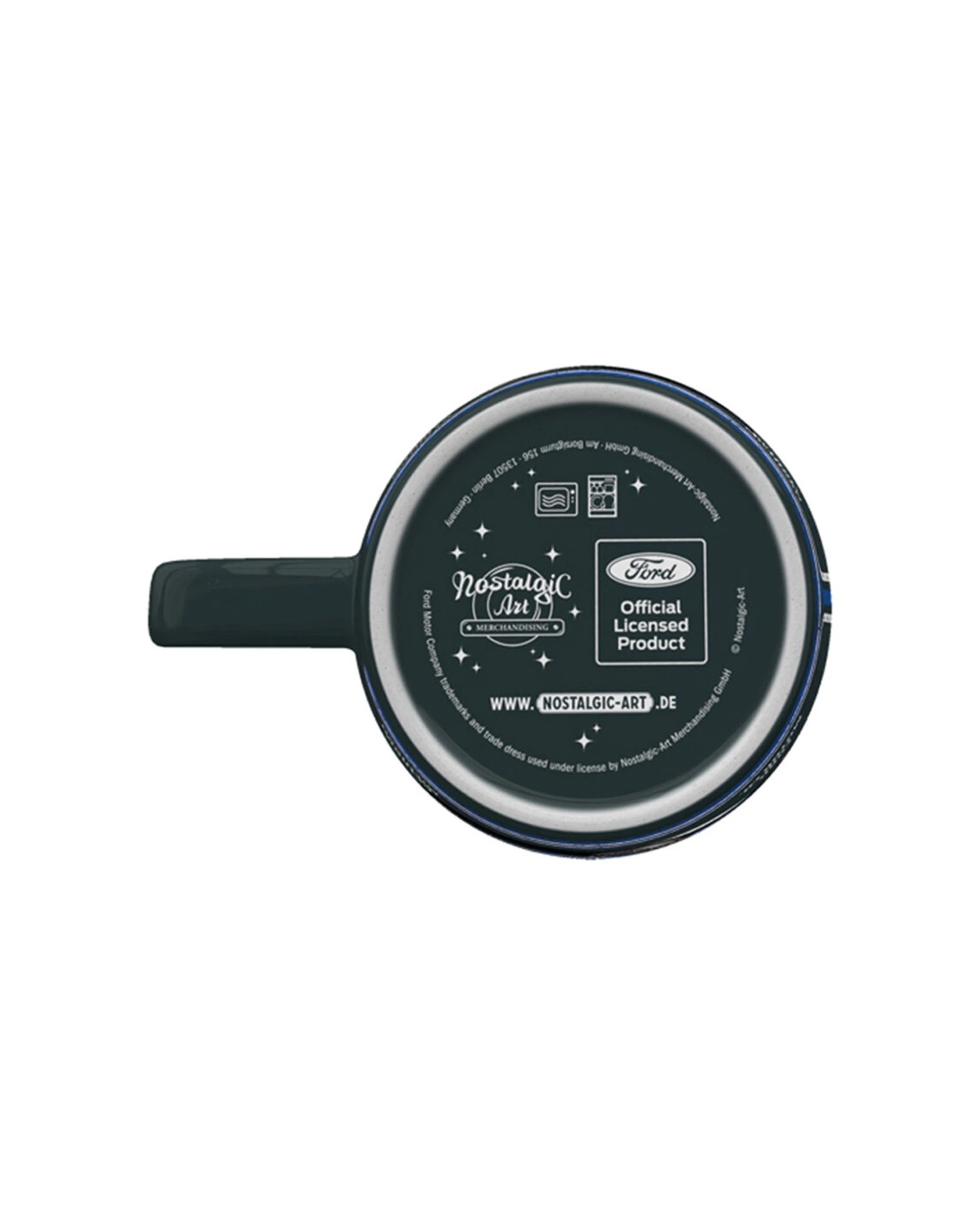 6 Nostalgic-Art 4PK Ceramic Mug 330ml Retro Design - Ford Mustang 1969 Mach 1 Blue - Blue, 6 of 6