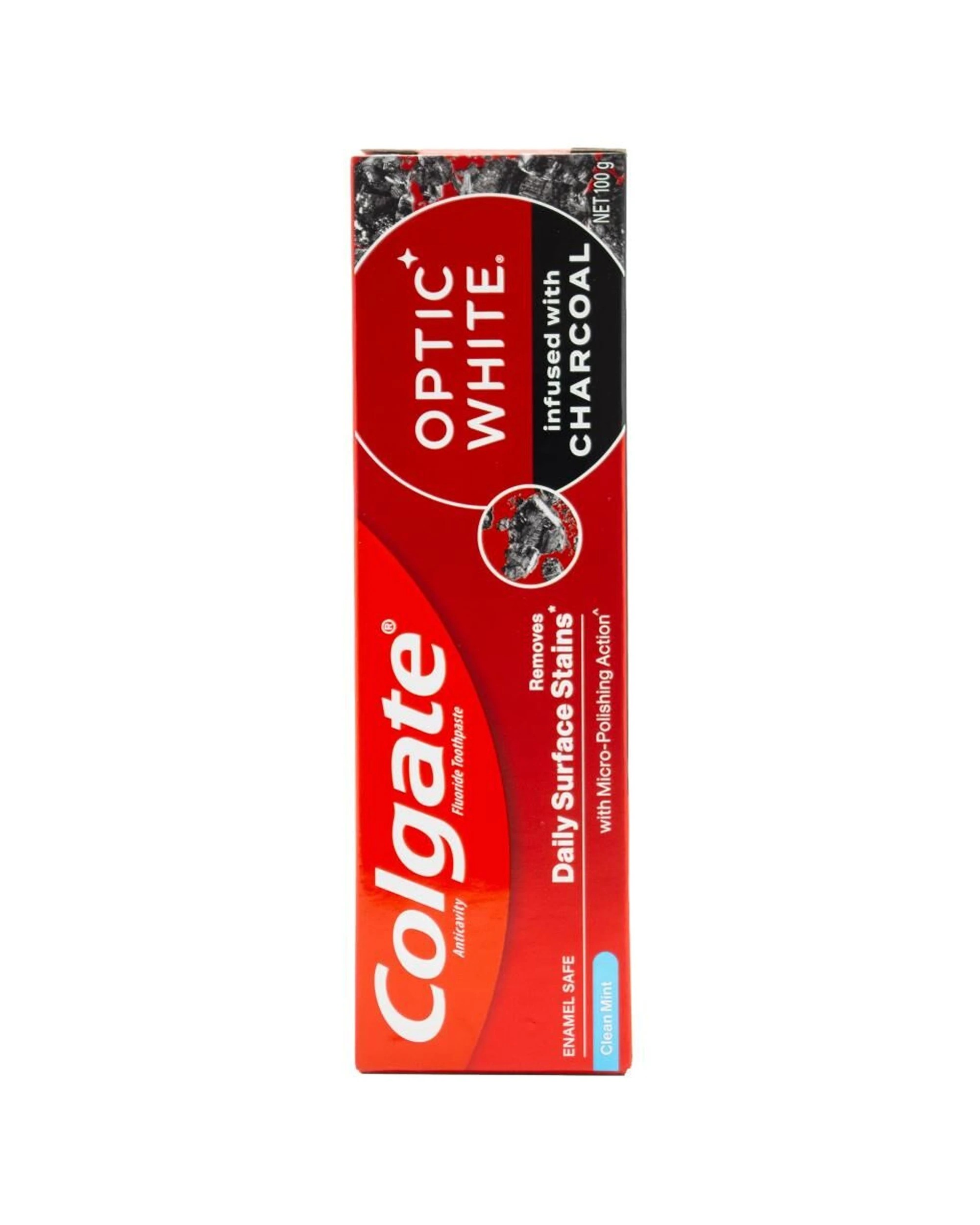 4 Colgate 6PK Toothpaste Optic Infused Charcoal Clean 100g - Multi, 4 of 5