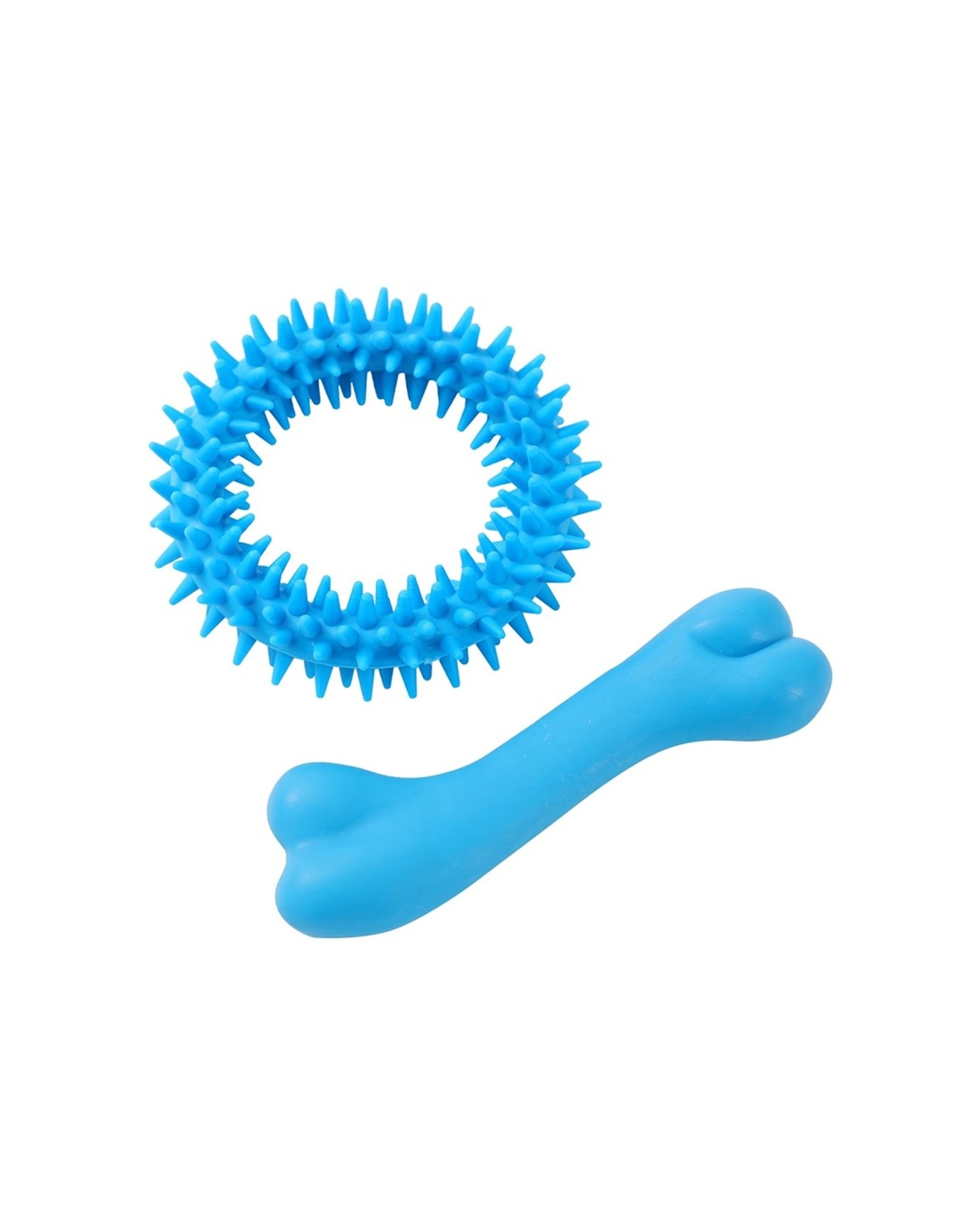 9 Paws And Claws 6x 2pc Mini TPR Bone And Ring Pet Dog Chew Fetch Toy Set - Multi, 9 of 9