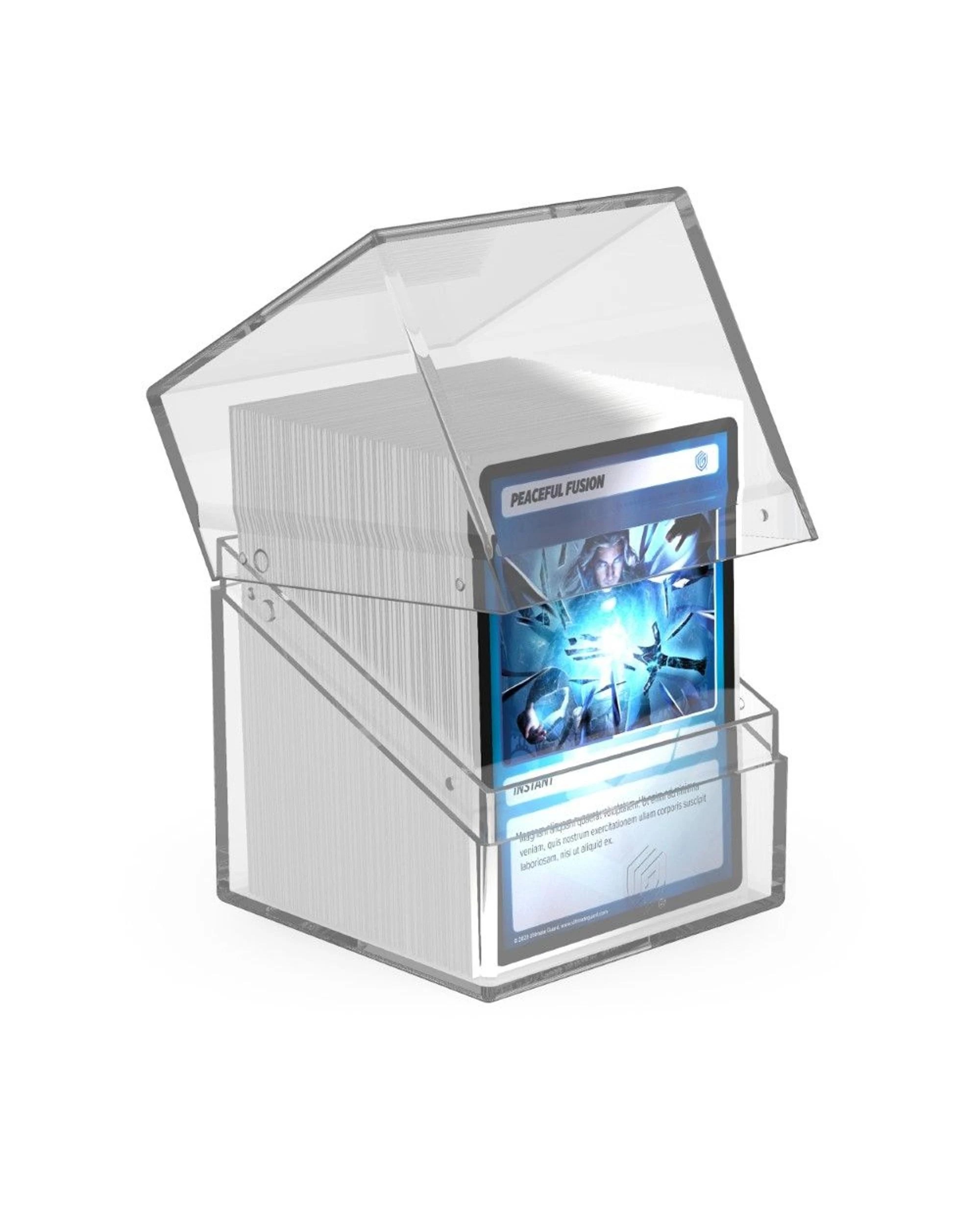 2 Ultimate Guard Boulder 100+ Clear Deck Case - Transparent - Clear, 2 of 3