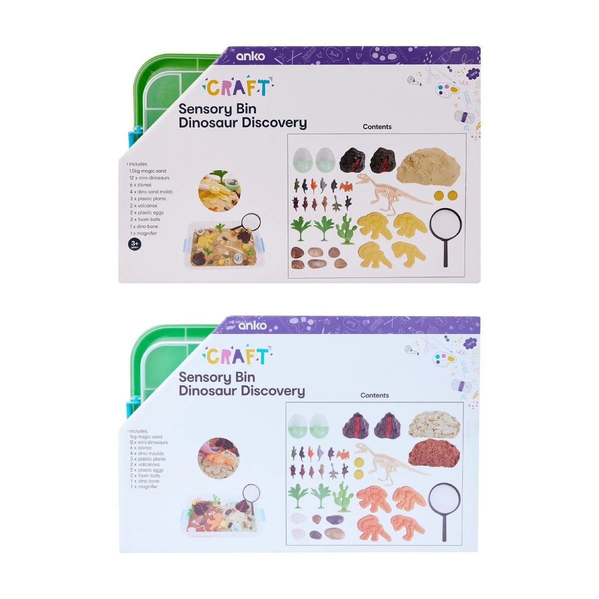 10 Dinosaur Discovery Sensory Bin Set - Assorted, 10 of 10