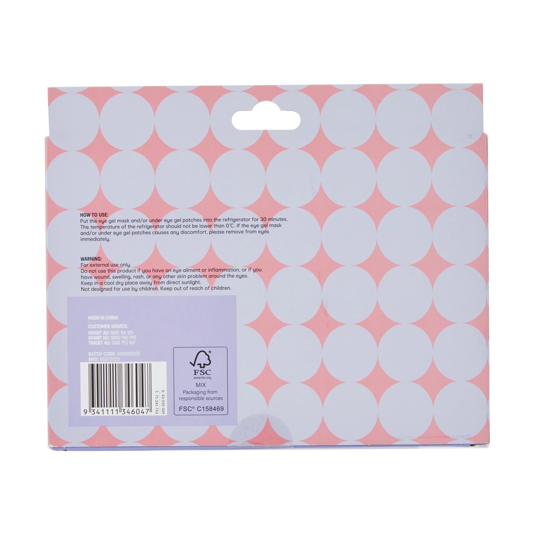 8 OXX Bodycare 3 Piece Chill Out Eye Mask Set, 8 of 8