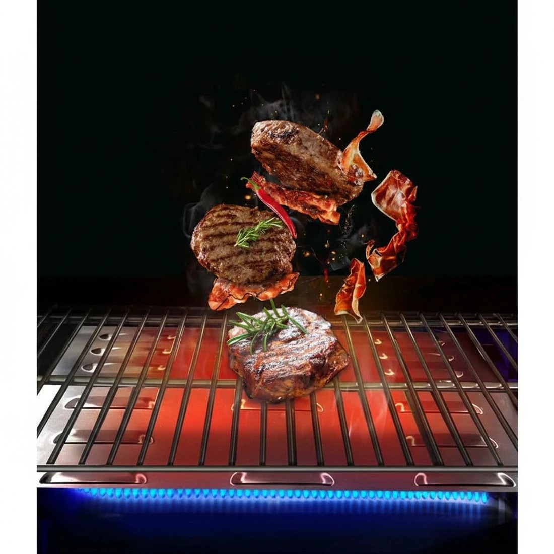 3 Grillz Portable Gas BBQ Grill - Silver, 3 of 6