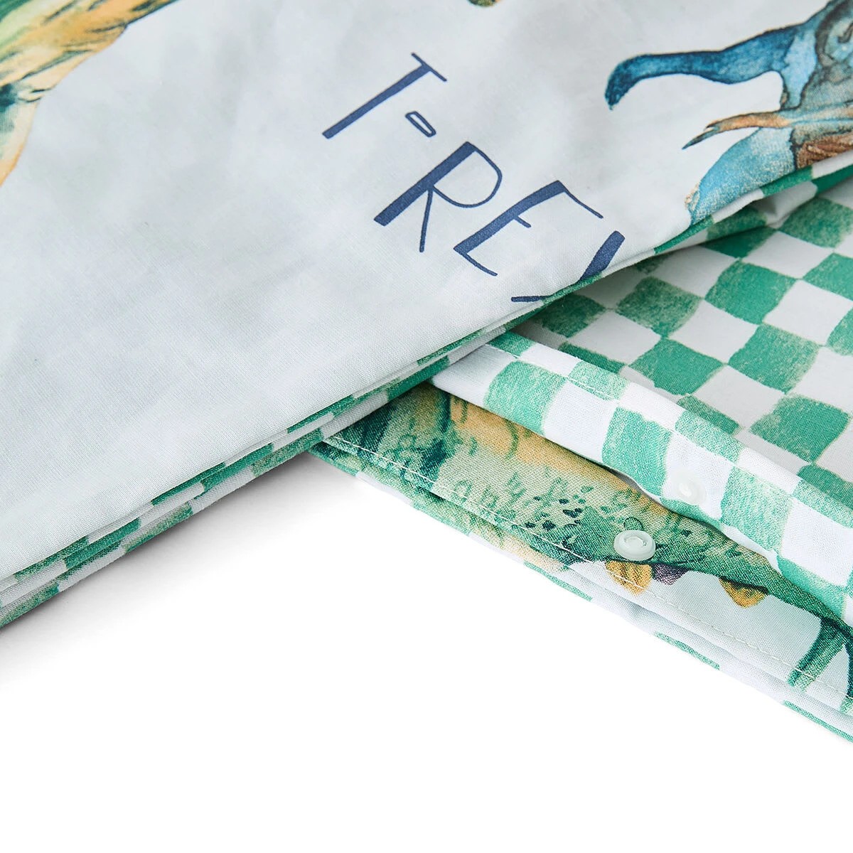 5 Dinosaur Cotton Rich Reversible Quilt Cover Set - Single Bed, 5 of 7