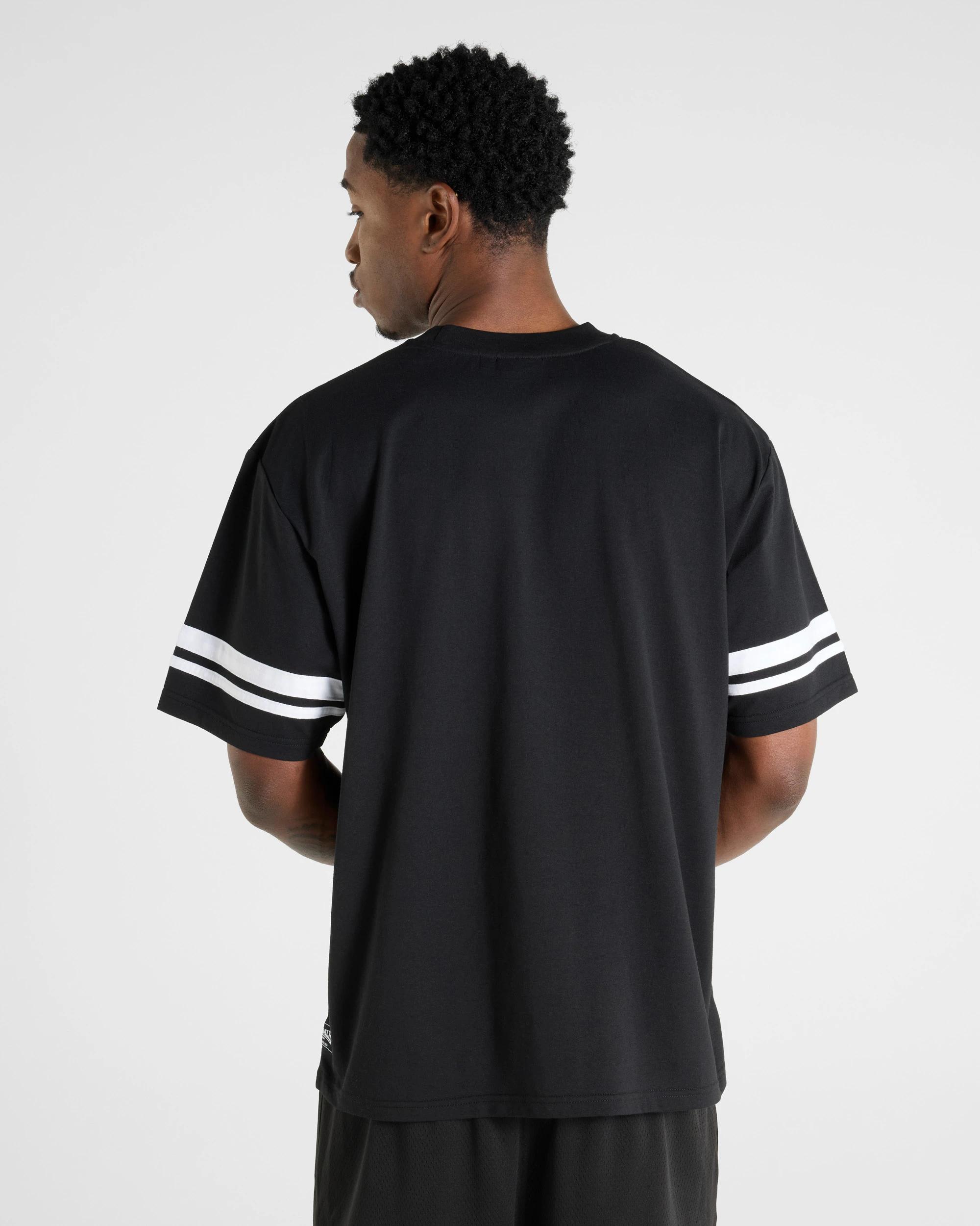 3 Varsity Short Sleeve T-shirt - Lonsdale London BLACK, 3 of 5