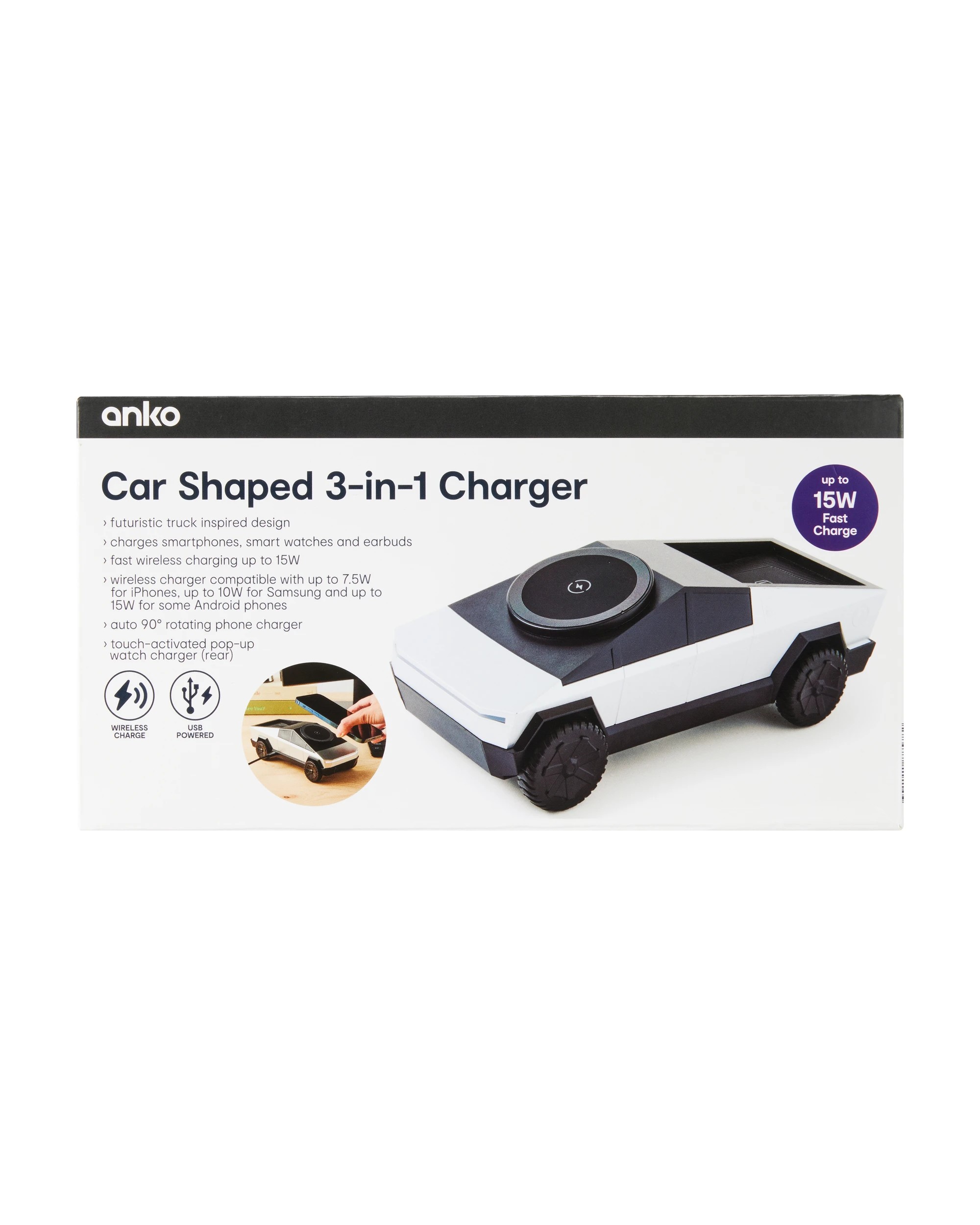 10 Car Shaped 3-in-1 Charger, 10 of 10