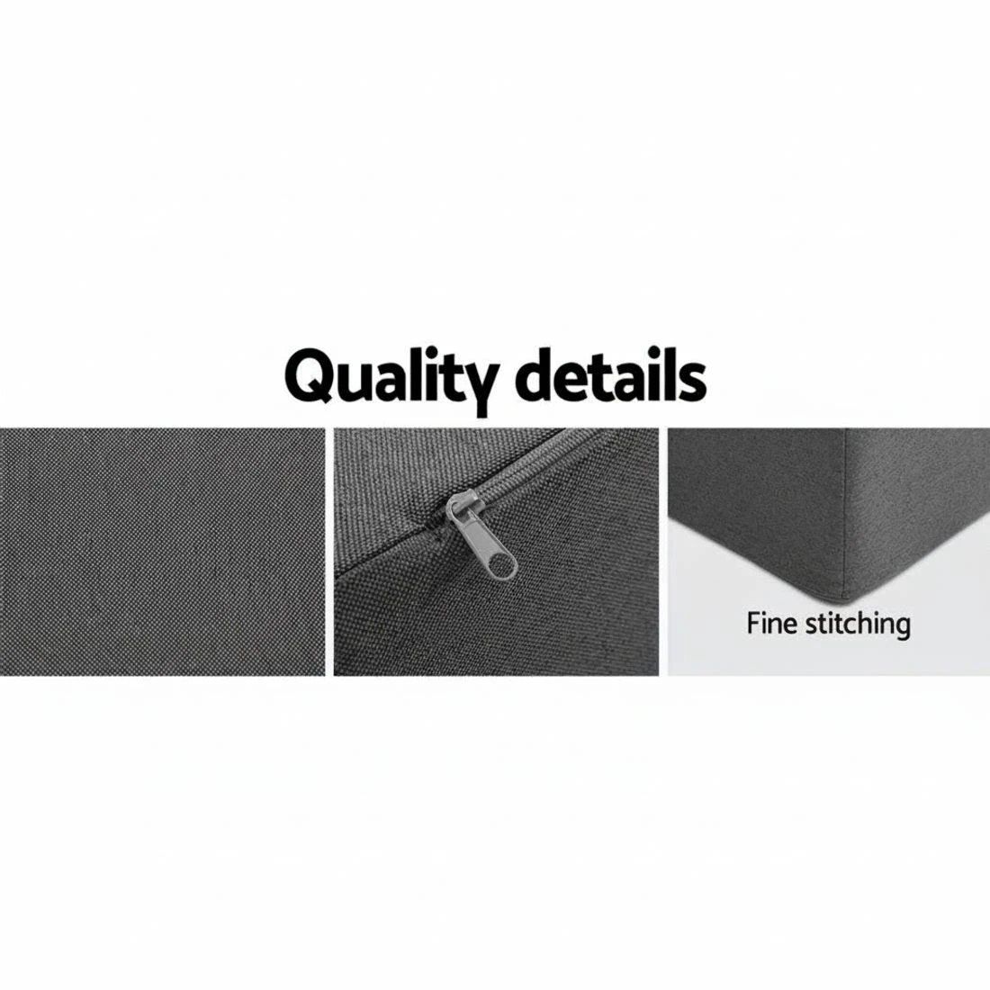 7 Giselle Bedding Foldable Mattress Folding Foam Sofa Bed Chair - Single Bed - Grey, 7 of 8