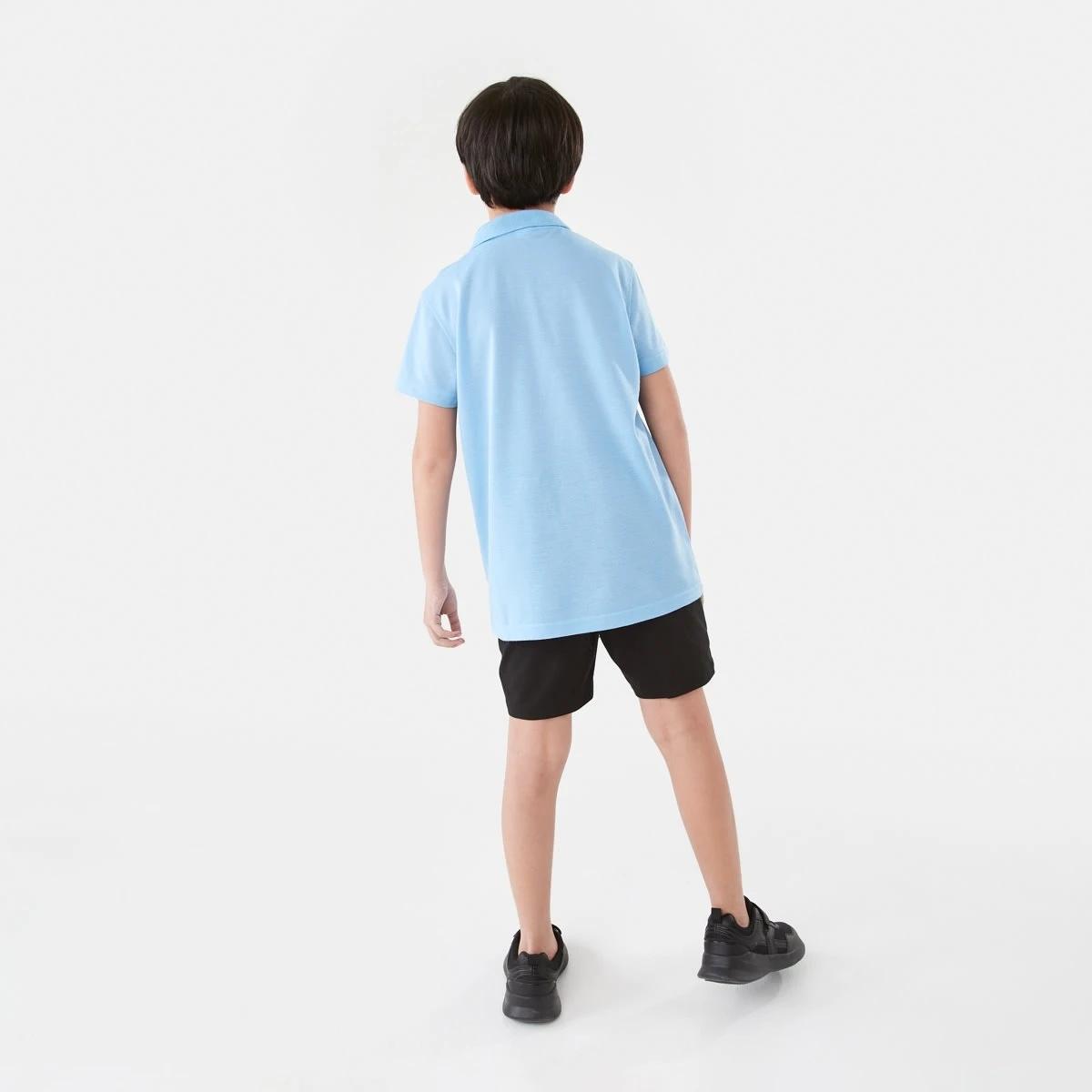 6 School Polo T-shirt Mid Blue, 6 of 8