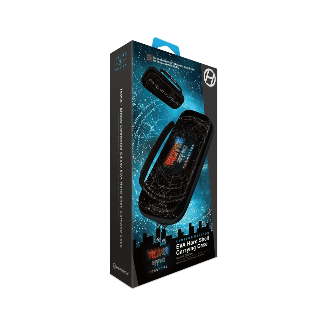 5 Hyperkin Tetris Effect Connected Galaxy Limited Edition EVA Hard Shell Carry Case for Nintendo Switch
 - black, 5 of 5