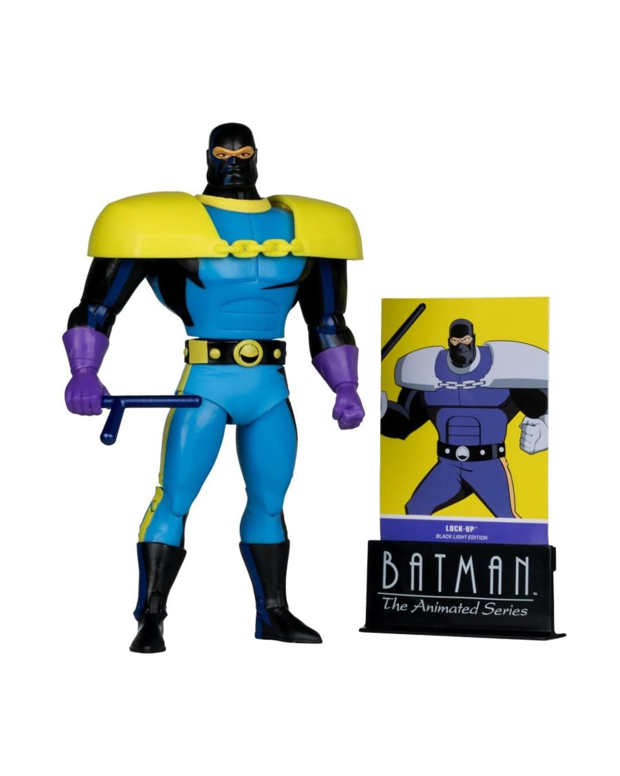 5 DC Multiverse Gold Label Batman the Animated Series Black Light Edition Lock-Up 6 inch Action Figure, 5 of 10
