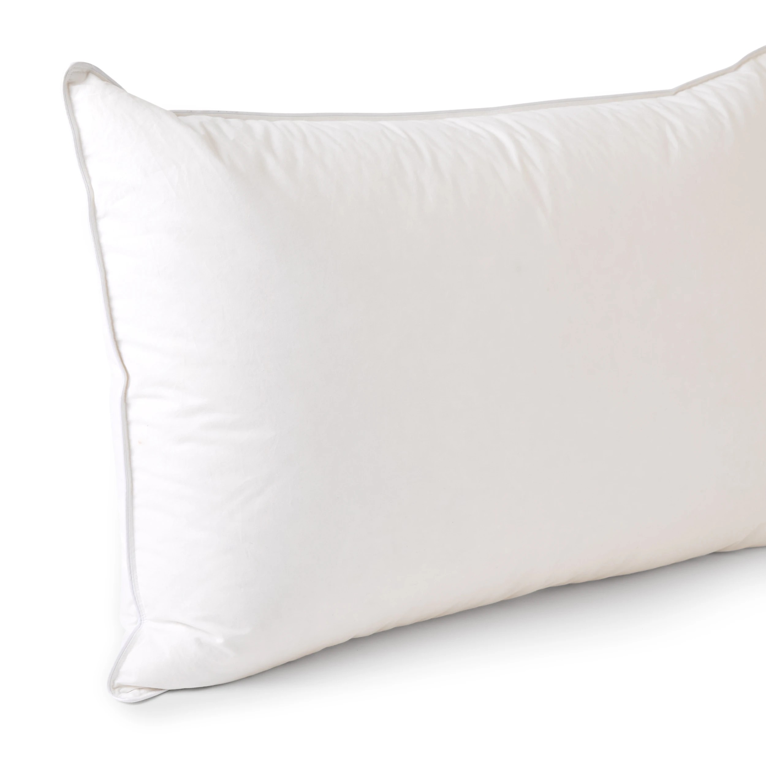7 White Duck Down Surround Pillow - Medium Profile, White, 7 of 9