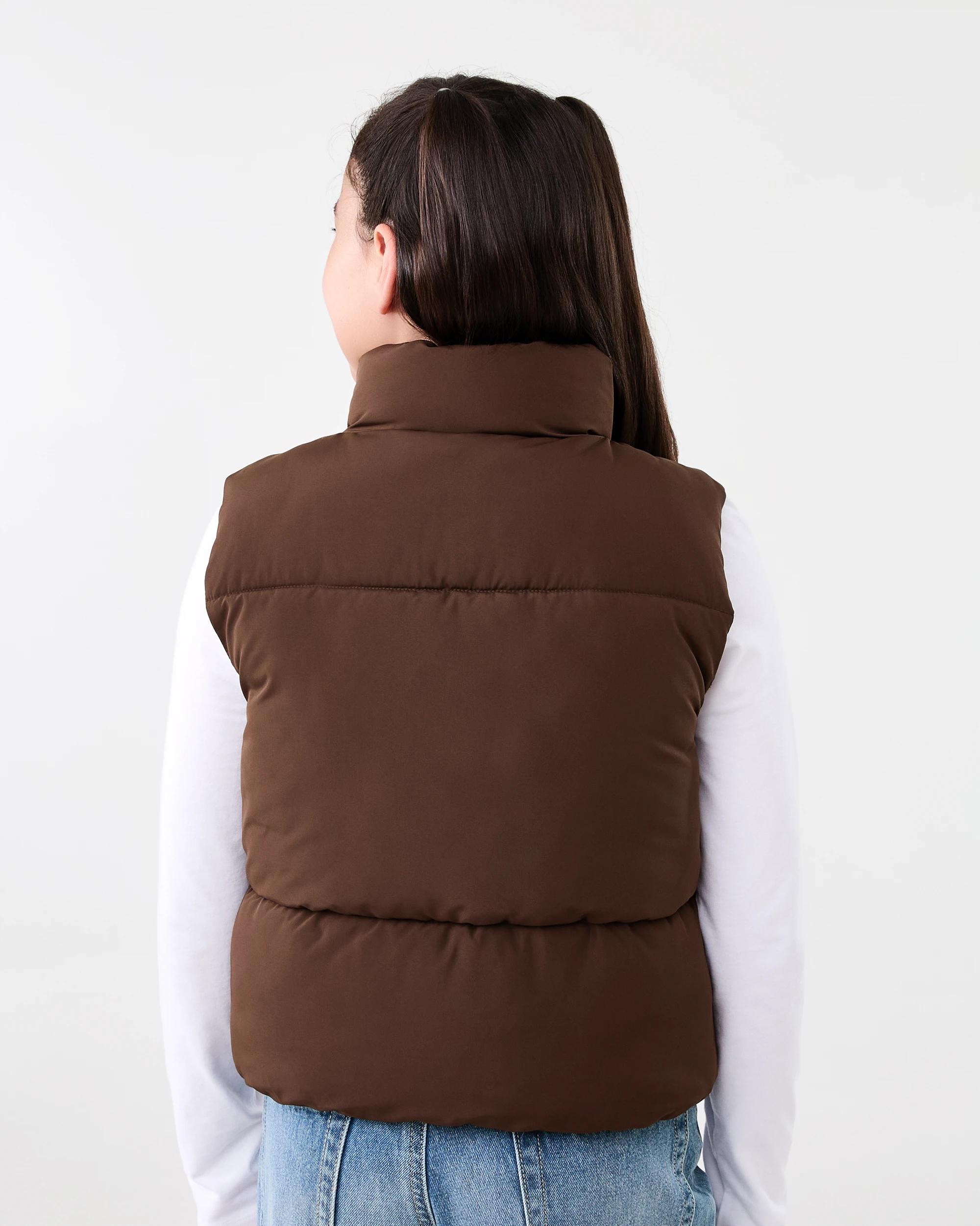 3 Puffer Vest Velvet Brn, 3 of 8