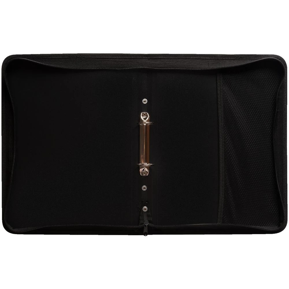 2 J.Burrows 2 Rings 25mm Zipper Binder Black, 2 of 2