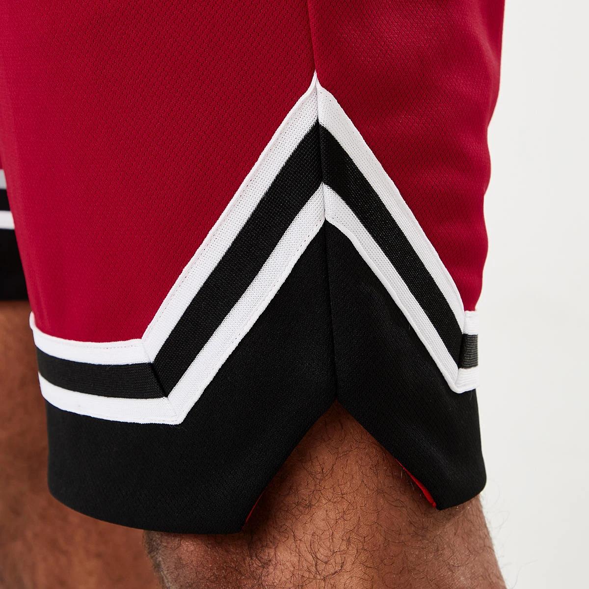 6 Active Mens Basketball Shorts NEON RED, 6 of 7