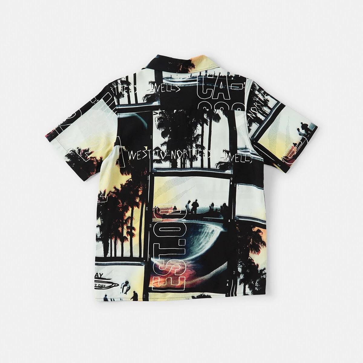 9 Short Sleeve Resort Shirt Wht Plmskt, 9 of 9
