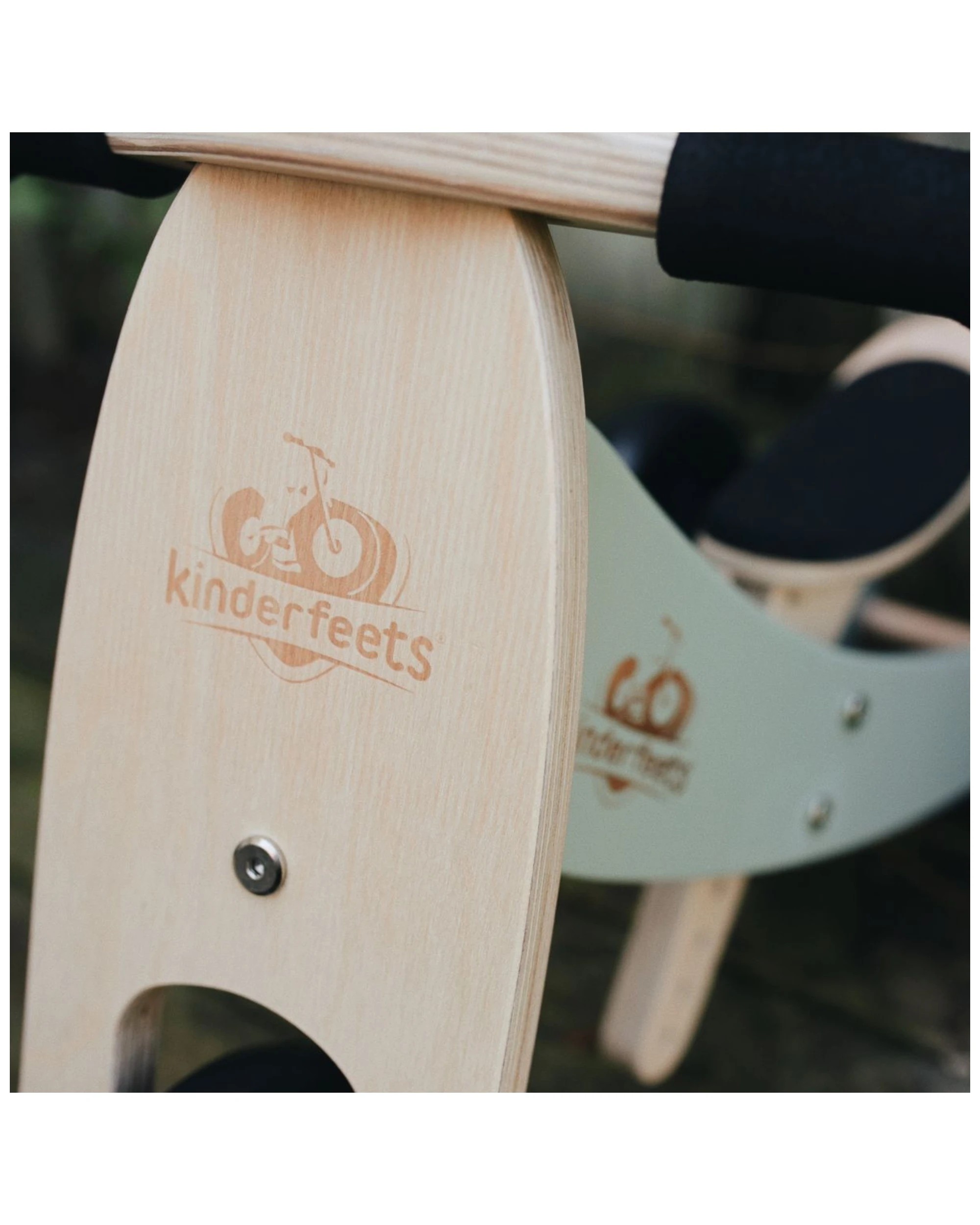5 Kinderfeets 72cm Wood Tiny Tot Plus Bike Trike Kids Ride-on Toy Silver Sage 18m Plus - Green, 5 of 6