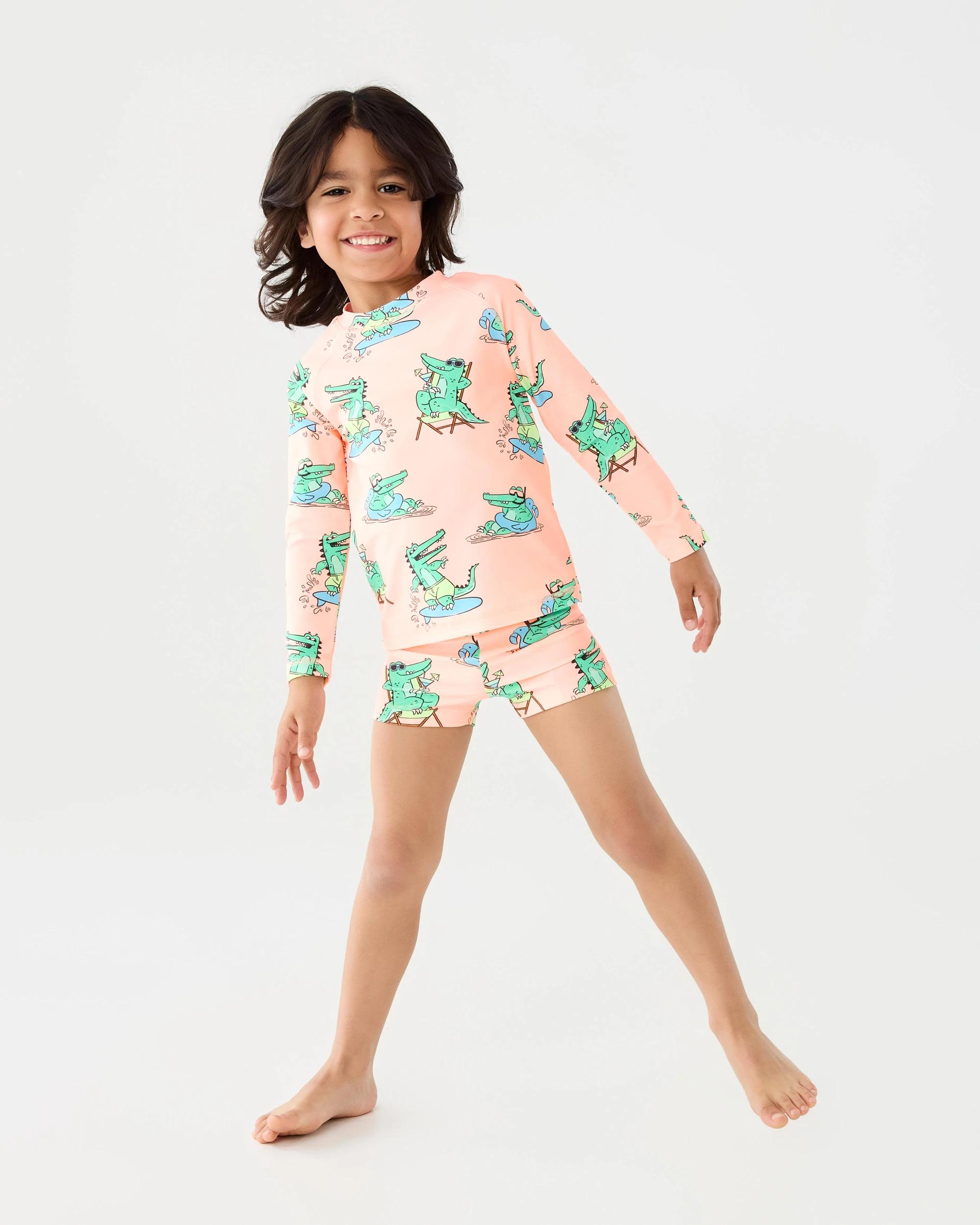7 Long Sleeve Swim Set Org Crocs, 7 of 8