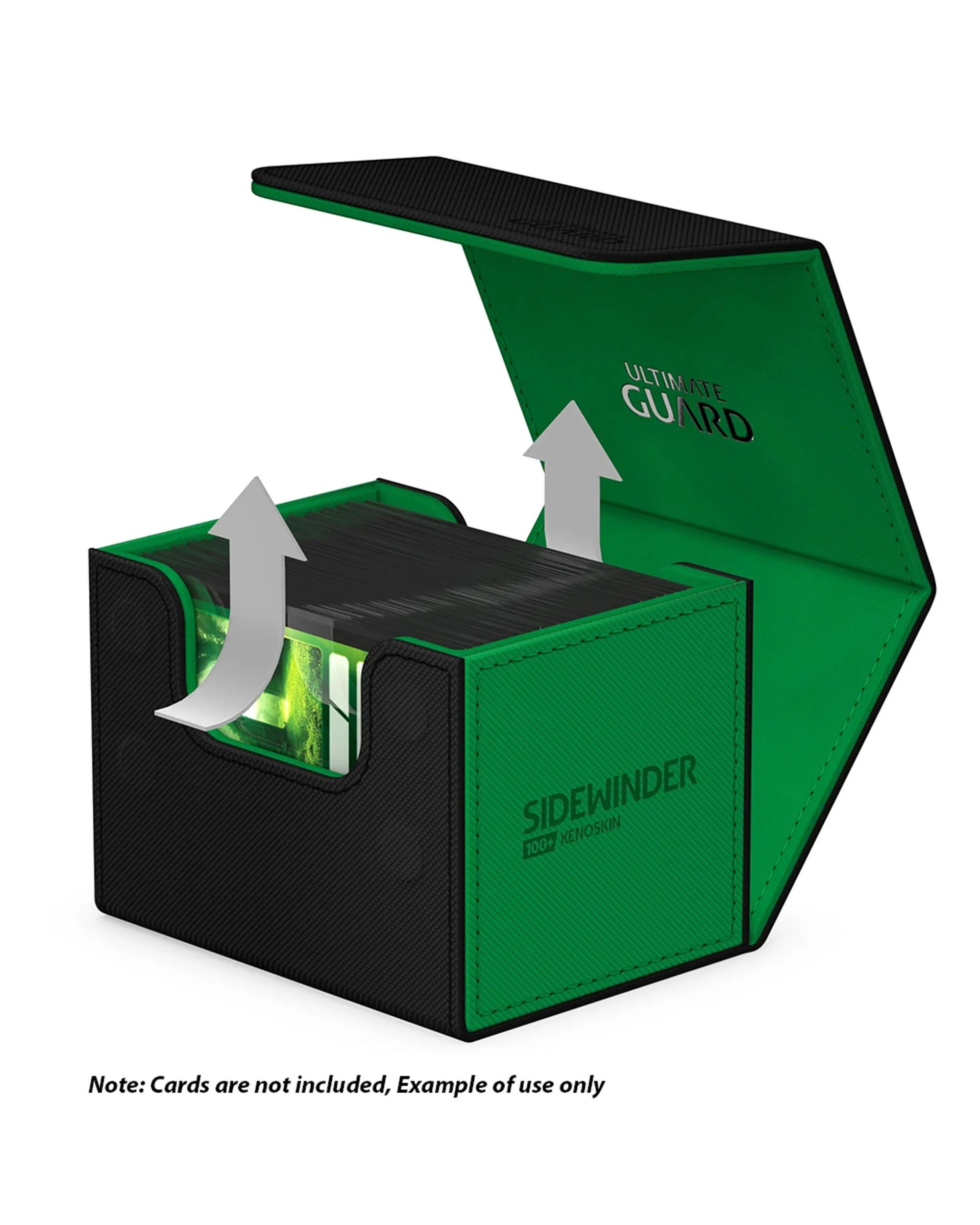 3 Ultimate Guard Sidewinder 100+ Synergy Deck Box - Black/Green - Multi, 3 of 6