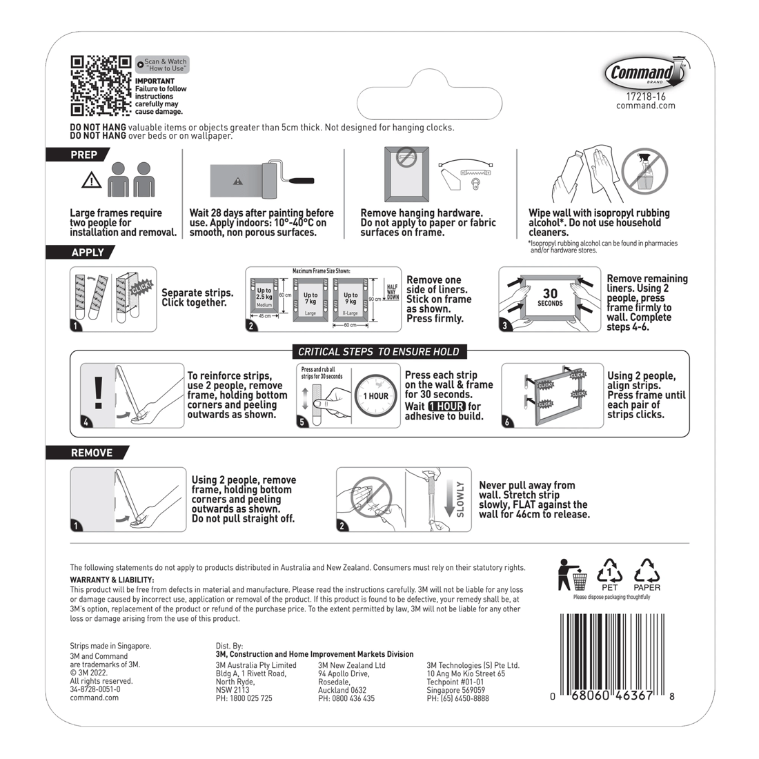 2 16 Pack 3M Command Picture Hanging Strips, 2 of 2