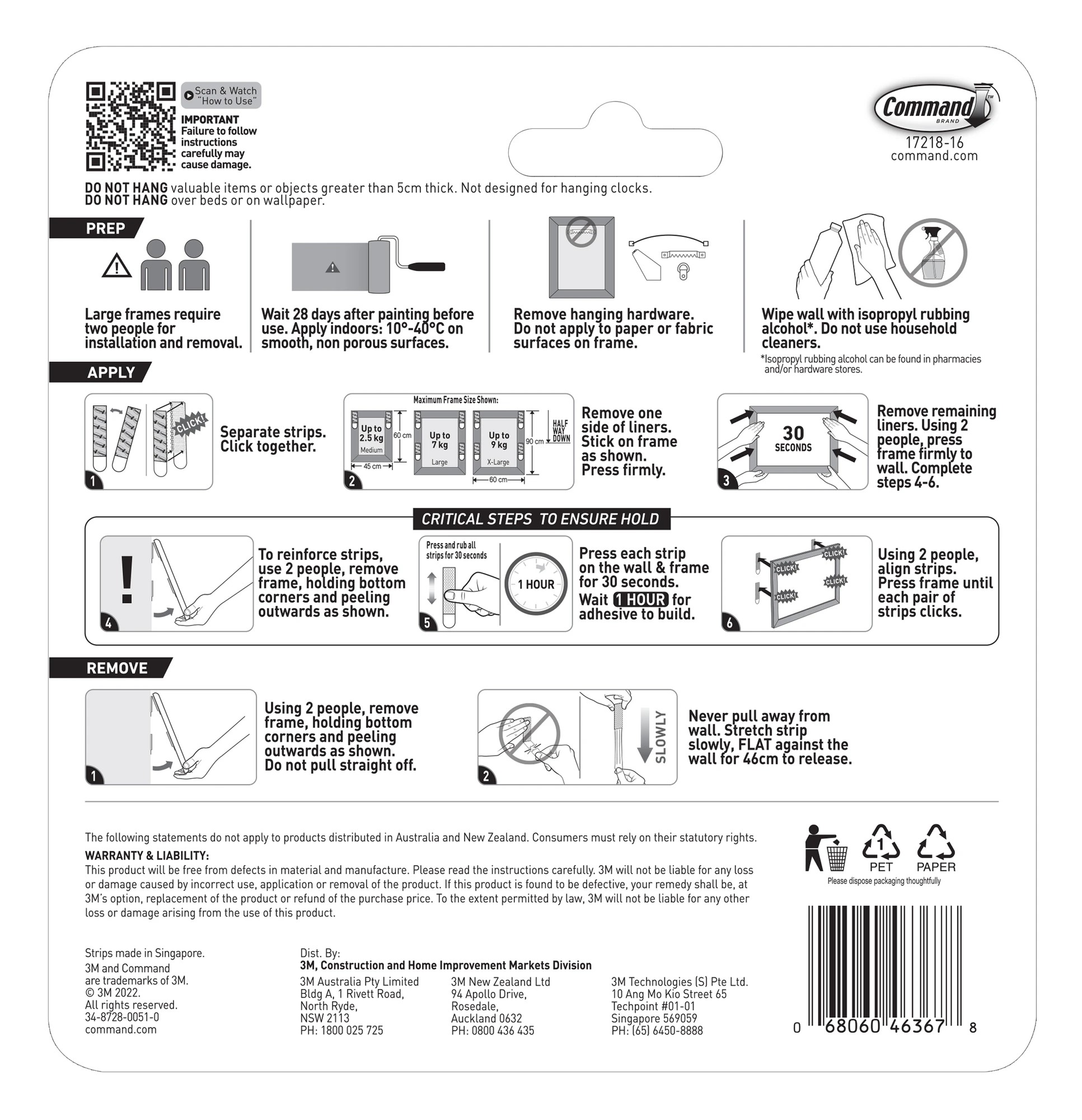 2 16 Pack 3M Command Picture Hanging Strips, 2 of 2