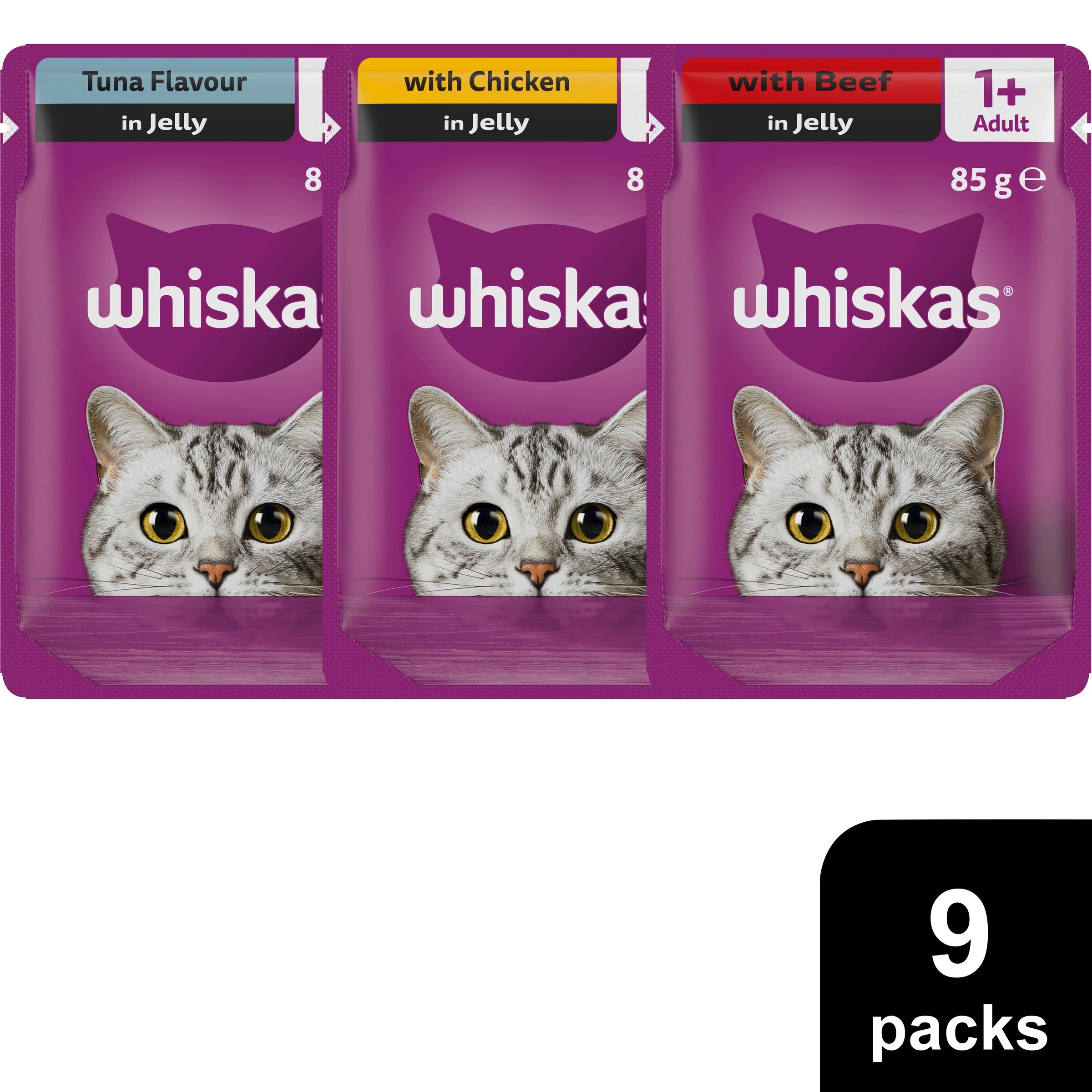 9 Whiskas Mixed Favourites in Jelly, 9 of 10