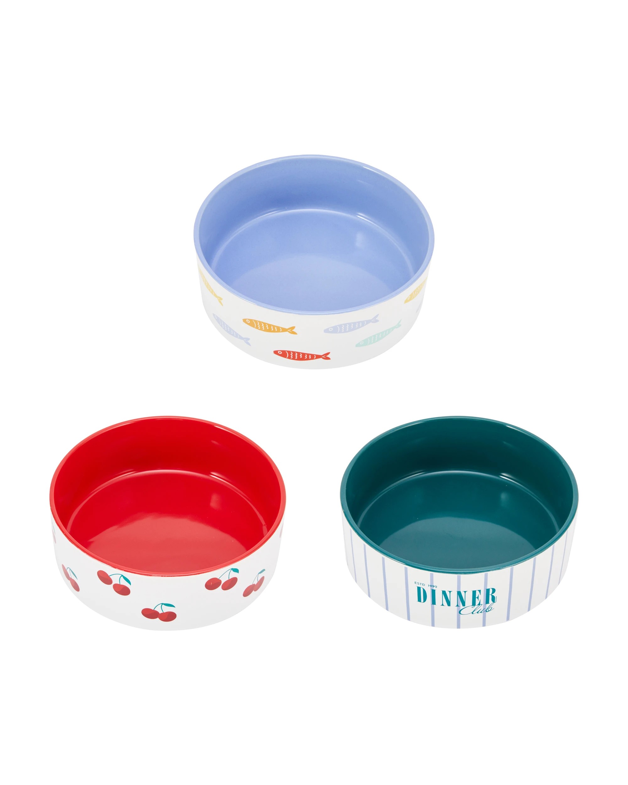 2 Dog Bowl Ceramic - Medium, Assorted, 2 of 5
