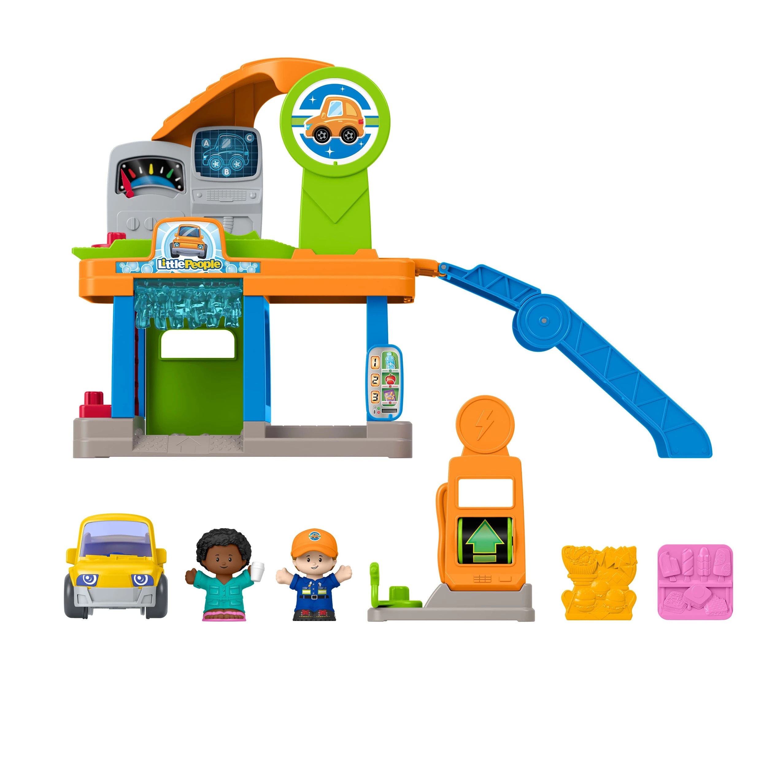 3 Fisher-Price Little People Fillin’ Fun Service Station Toddler Playset, 3 of 5