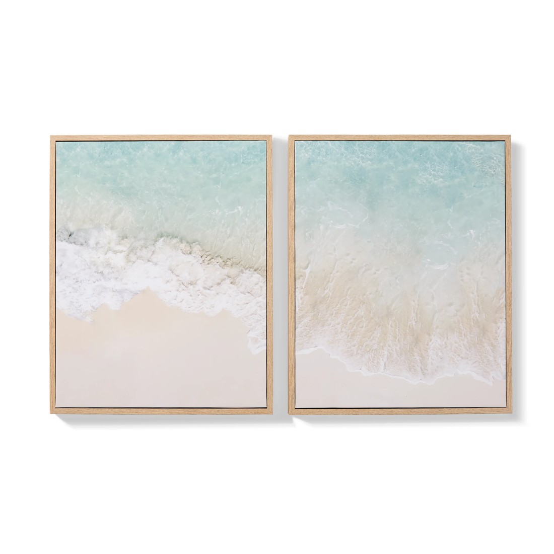 1 2 Pack Coastal Framed Canvas - 50cm x 40cm, 1 of 7