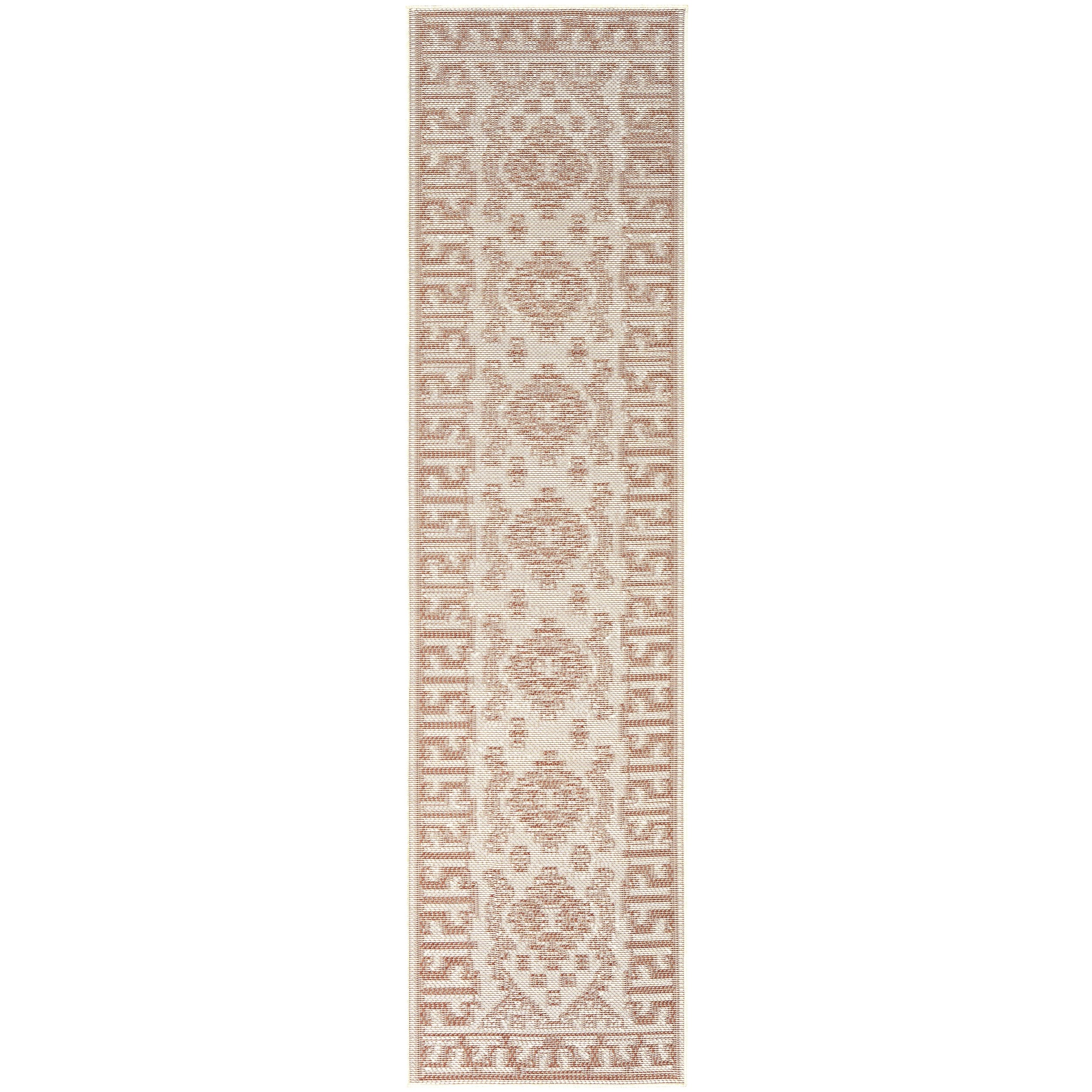 2 Common Ground Rugs Palmline Kuza 400x80cm - Large Outdoor Rug - Orange, 2 of 7