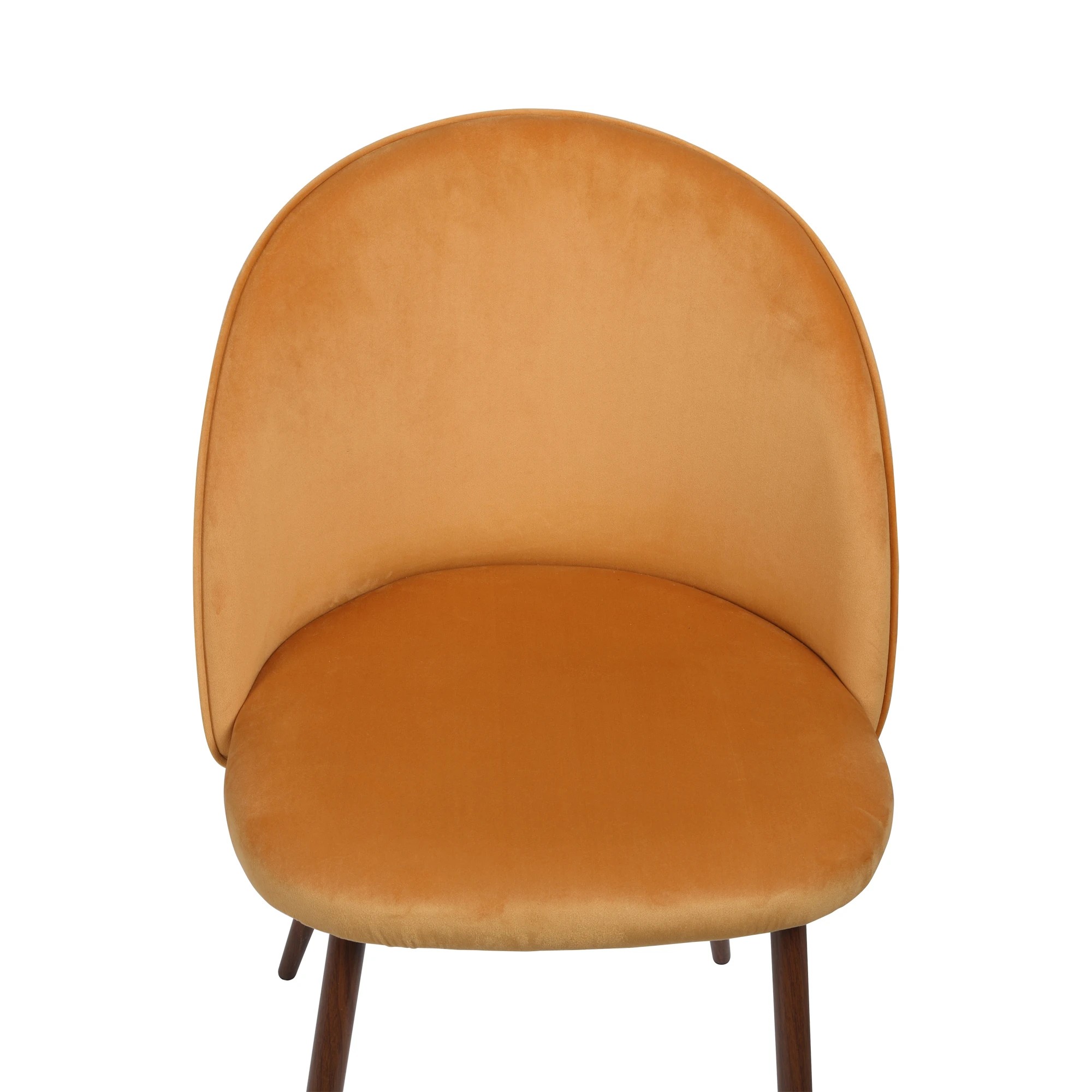 5 Levede 4x Velvet Dining Chairs  Mustard, 5 of 9