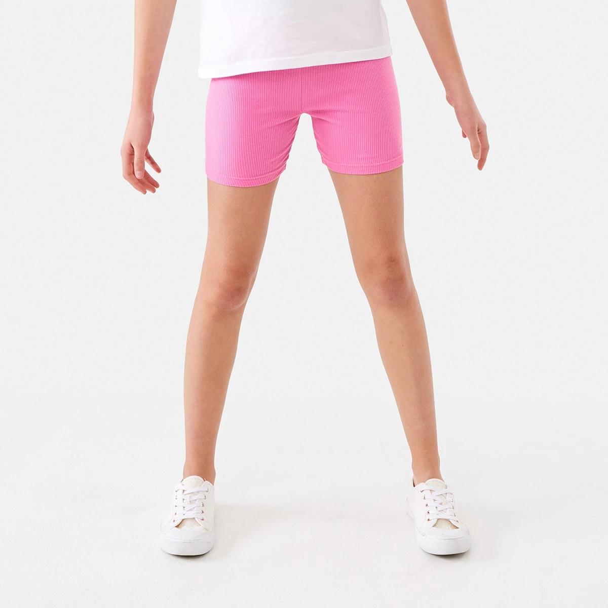 1 Rib Bike Shorts Azalea Pnk, 1 of 8