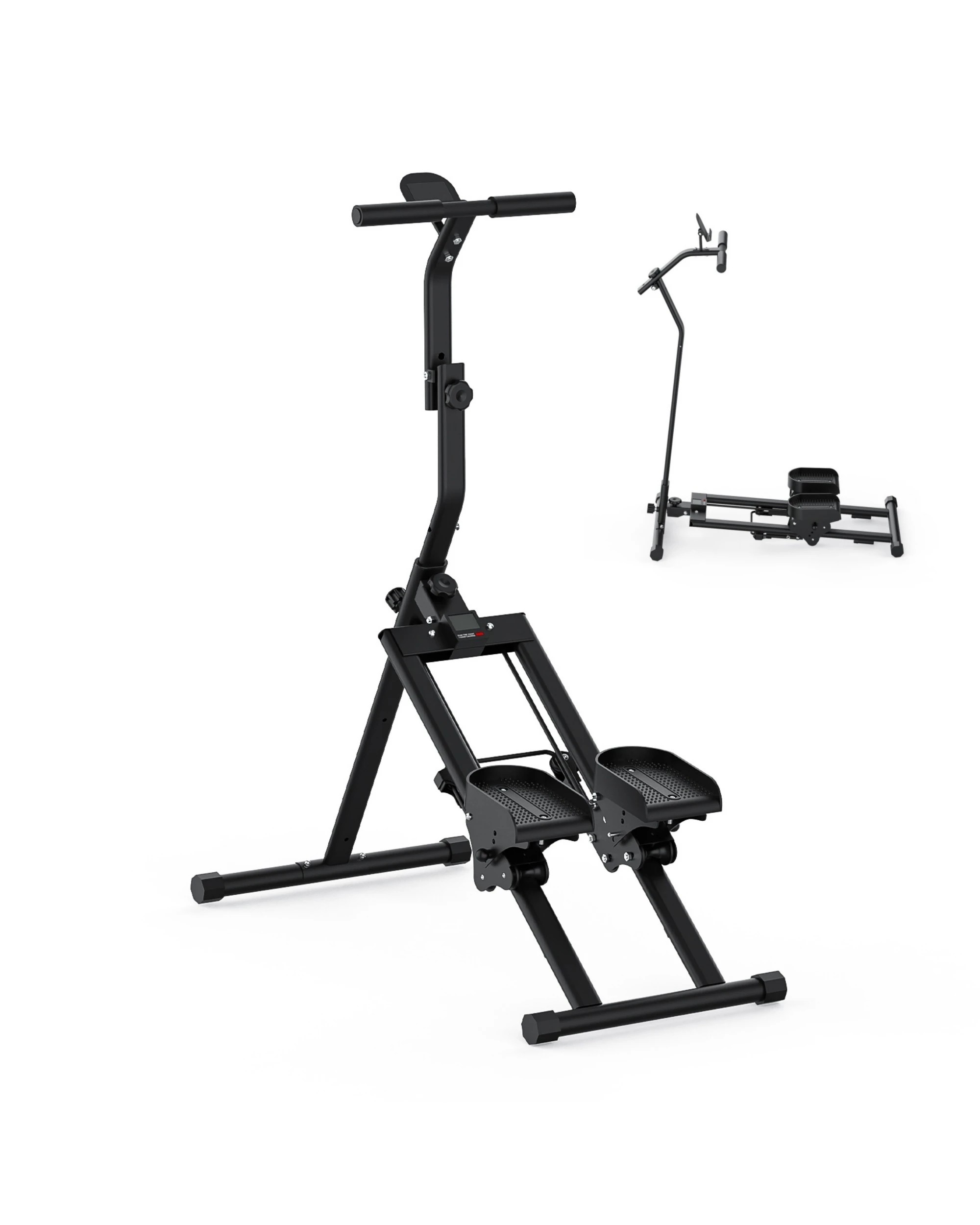 1 Advwin Stair Stepper for Home, Multi-Functional Adjustable Stair Climber for Full-Body Workout, 120KG Capacity, Black, 1 of 8