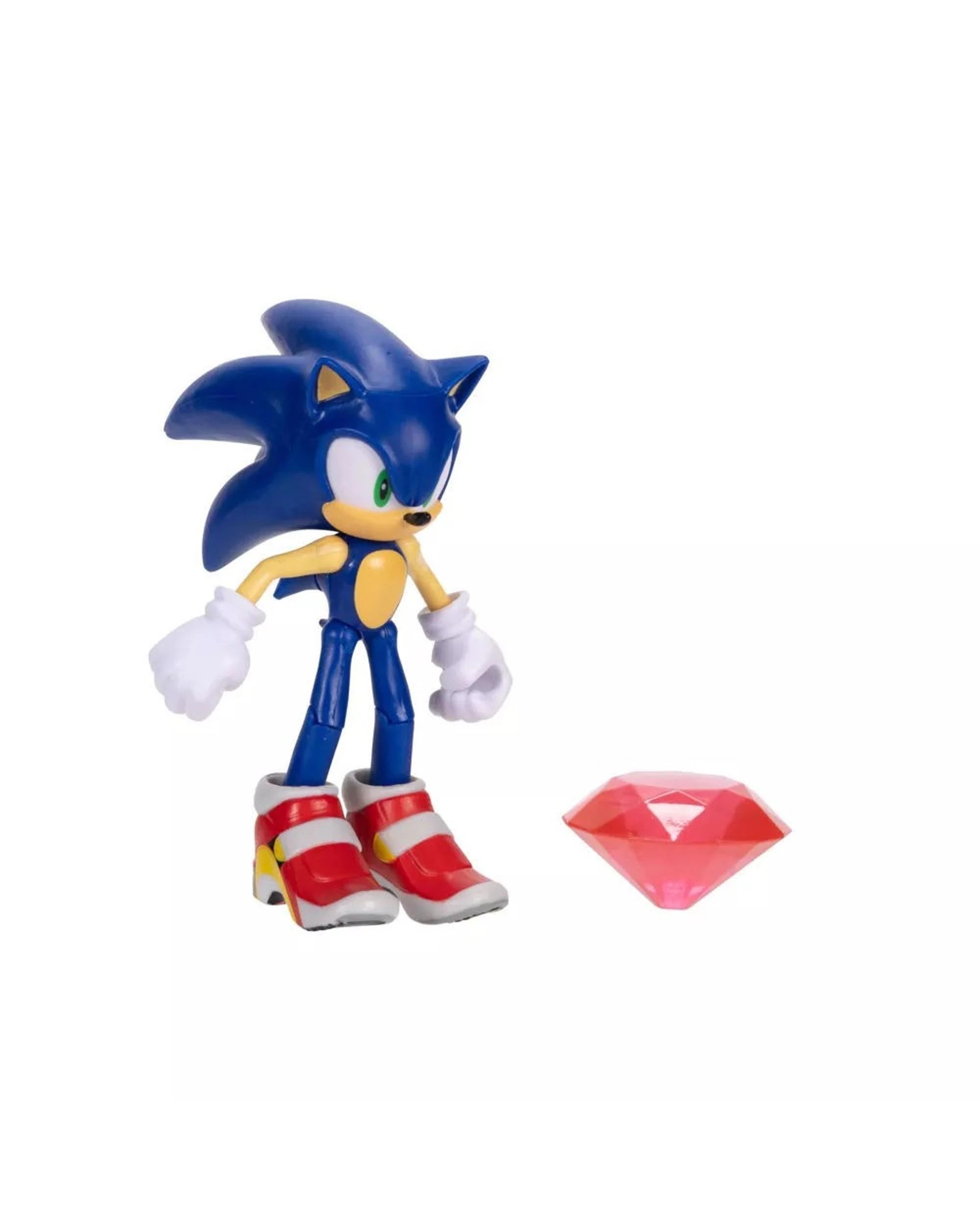 3 Sonic the Hedgehog 35th Anniversary Sonic with Red Chaos Emerald 4 inch Figure, 3 of 3