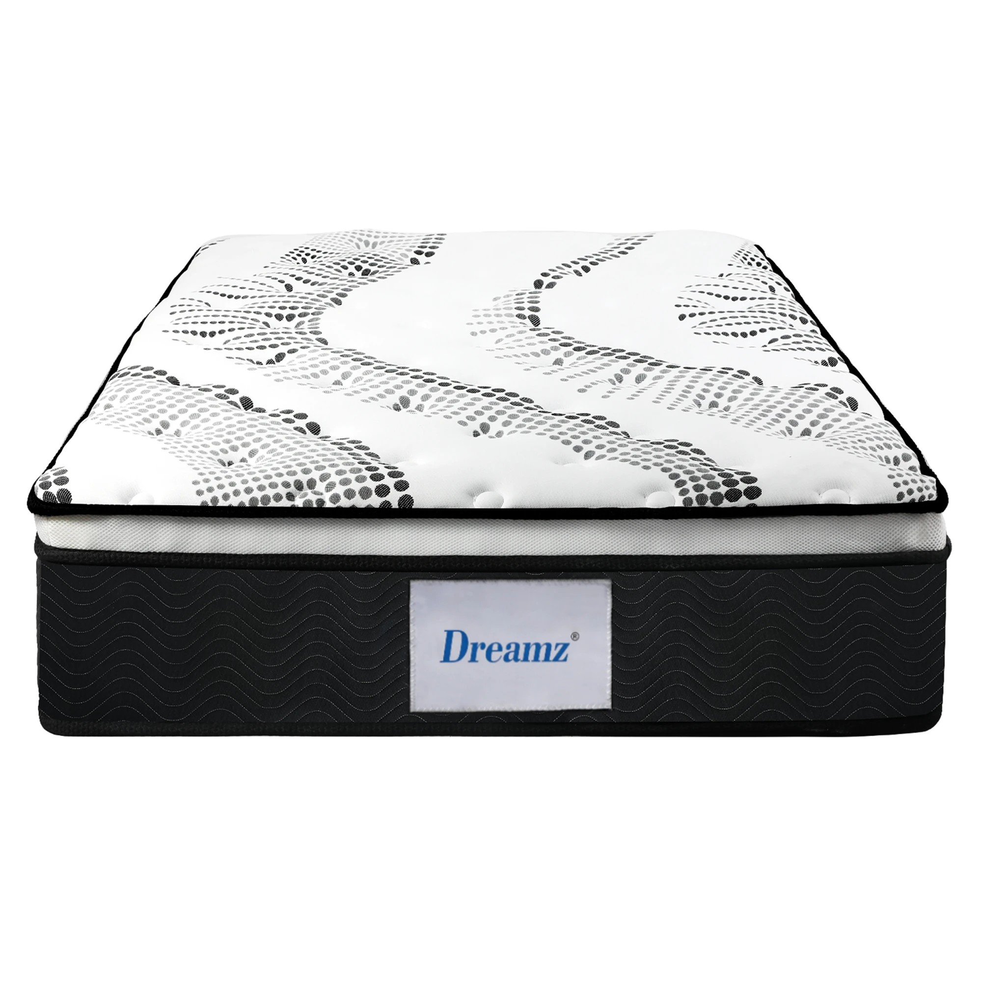 2 Dreamz Spring Mattress 7 Zone Pocket Medium Firm Memory Foam 32cm King Single, 2 of 9