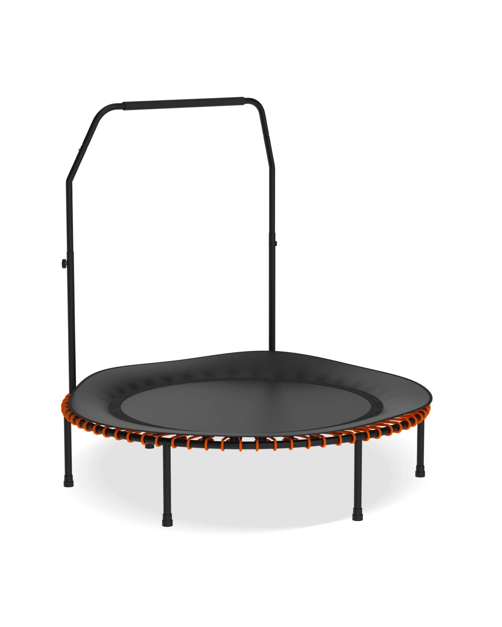 2 Advwin 48" Mini Fitness Trampoline Rebounder with Adjustable Foam Handle, 2 of 7