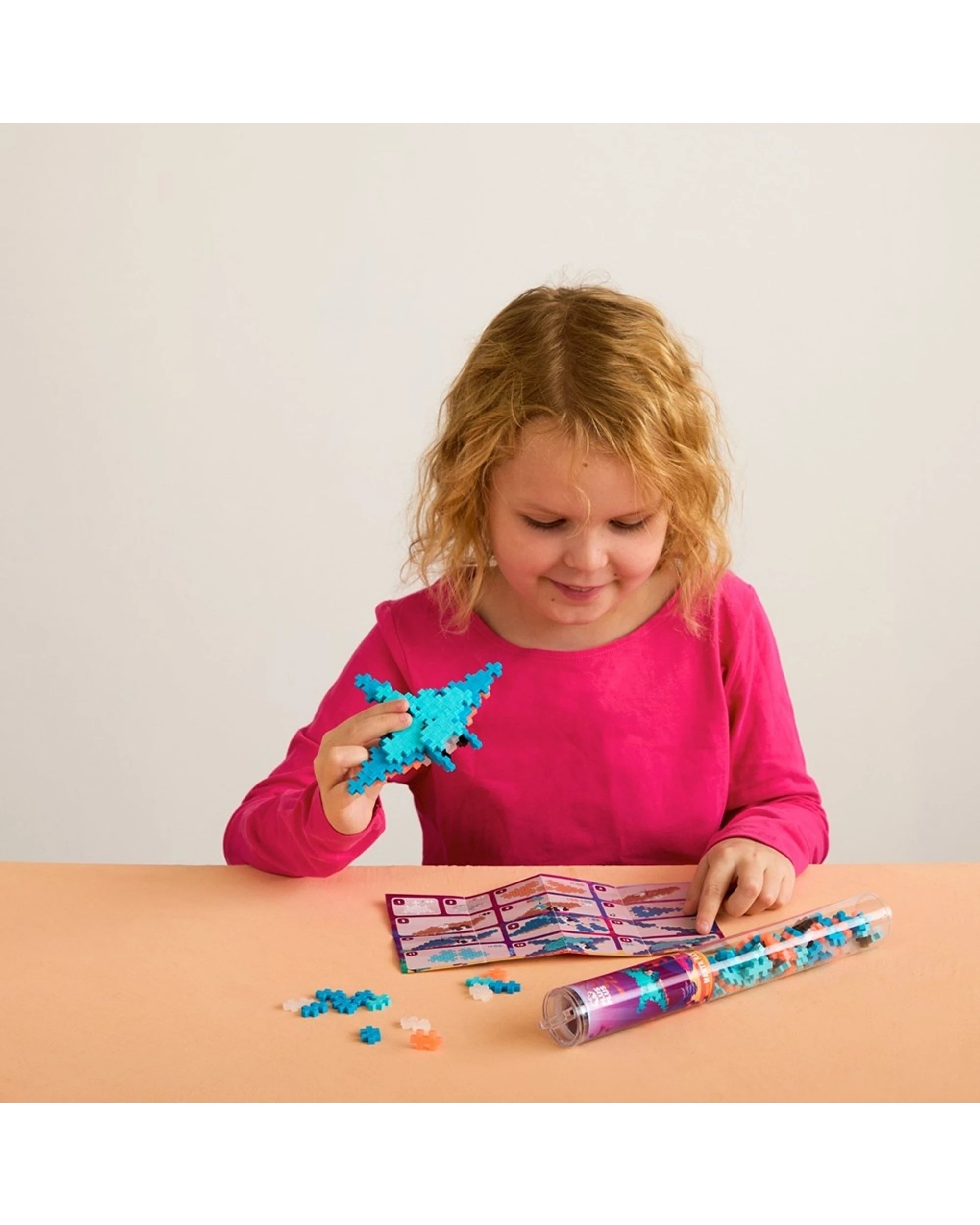 3 Plus-Plus 100pc Manta Ray Tube Building Blocks STEM Educational Kids Toy, 3 of 3
