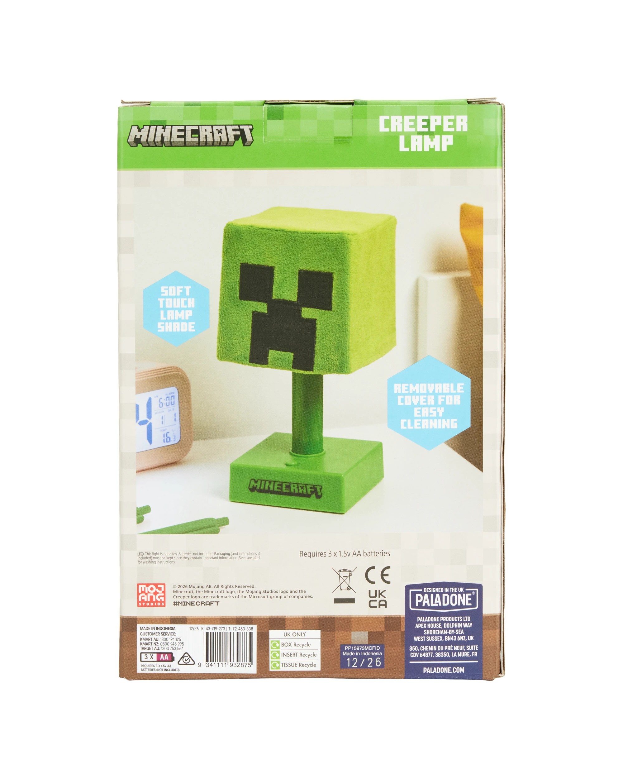 7 Minecraft Creeper Soft Glo Mini Lamp, 7 of 7
