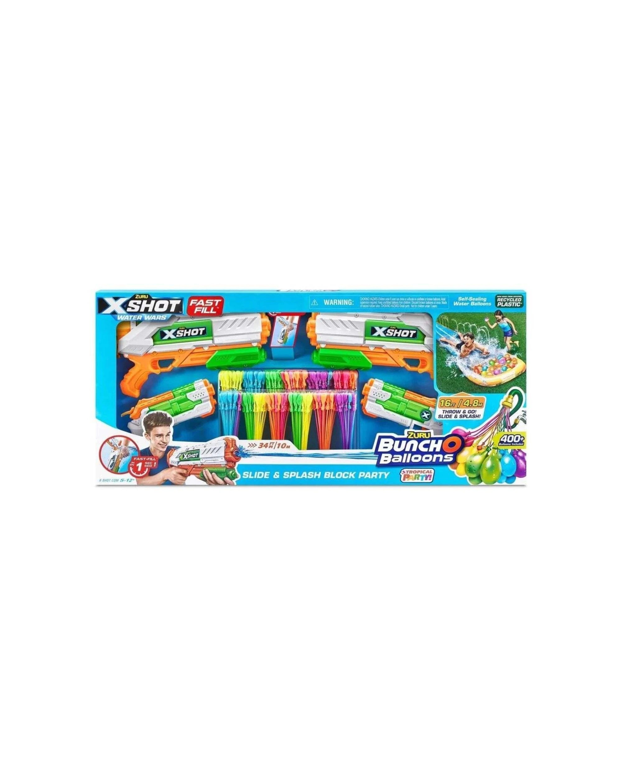 1 Bestway X-Shot Bunch O Balloons Slide Splash Block Party - Multi, 1 of 6