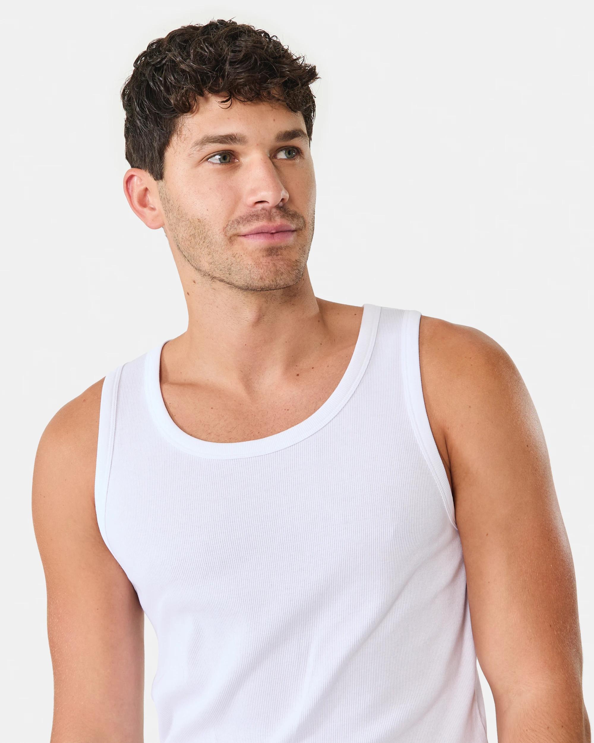 5 Rib Tank WHITE, 5 of 10