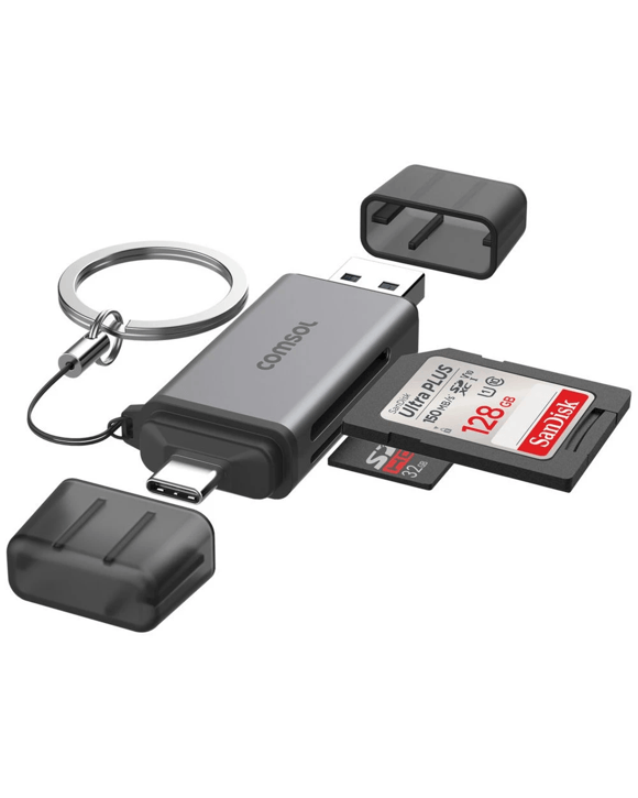 Comsol Dual USB-C/A SD Card Reader