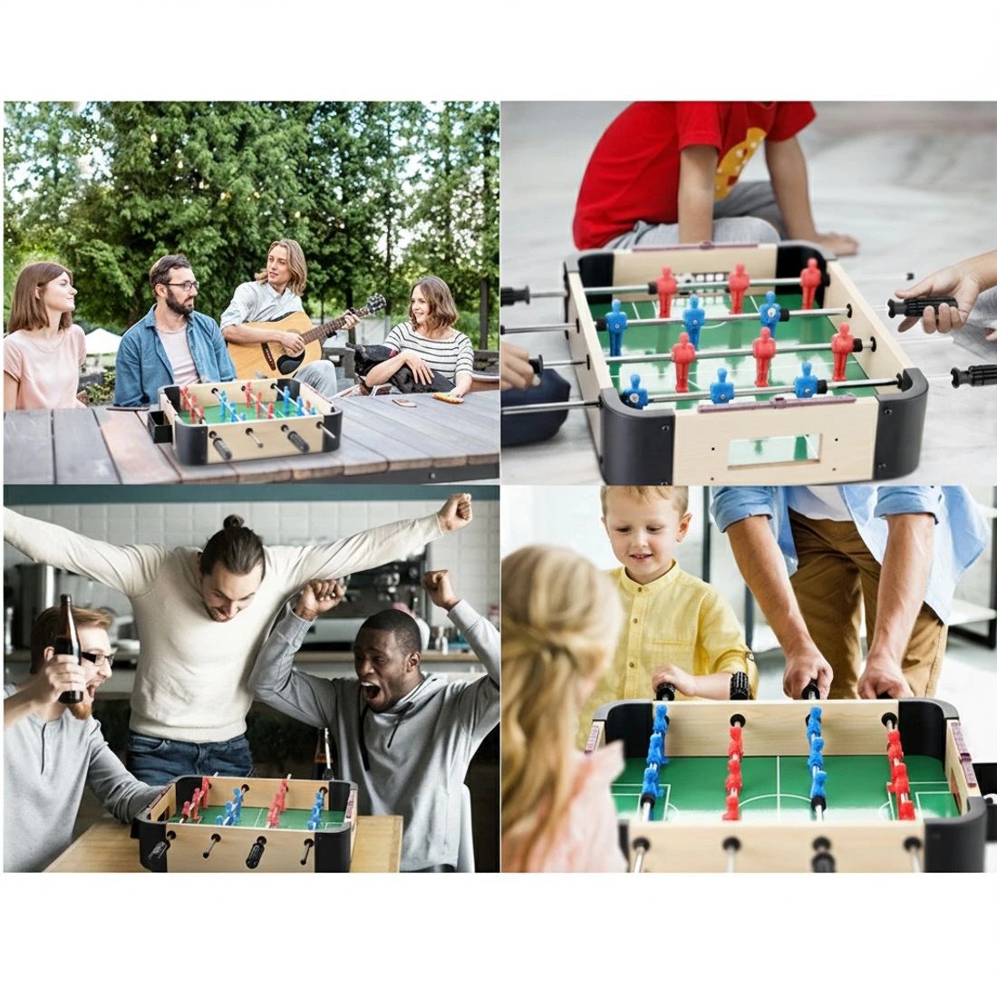 3 Everfit Mini Soccer Table Foosball Football Game Home Family Party Gift Tabletop Kids - Multi, 3 of 6
