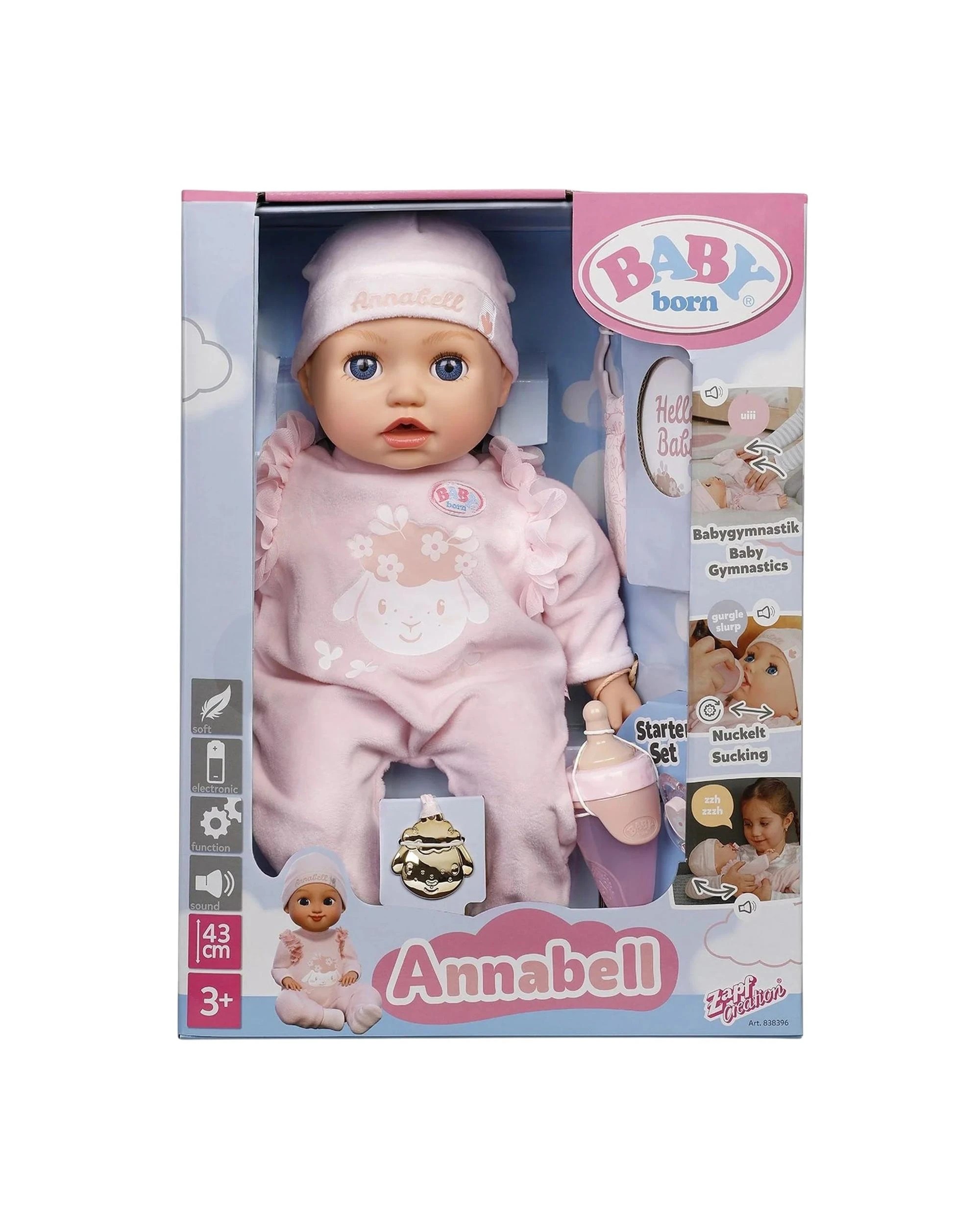 1 Baby Born Annabell 43cm Doll Starter Set, 1 of 7