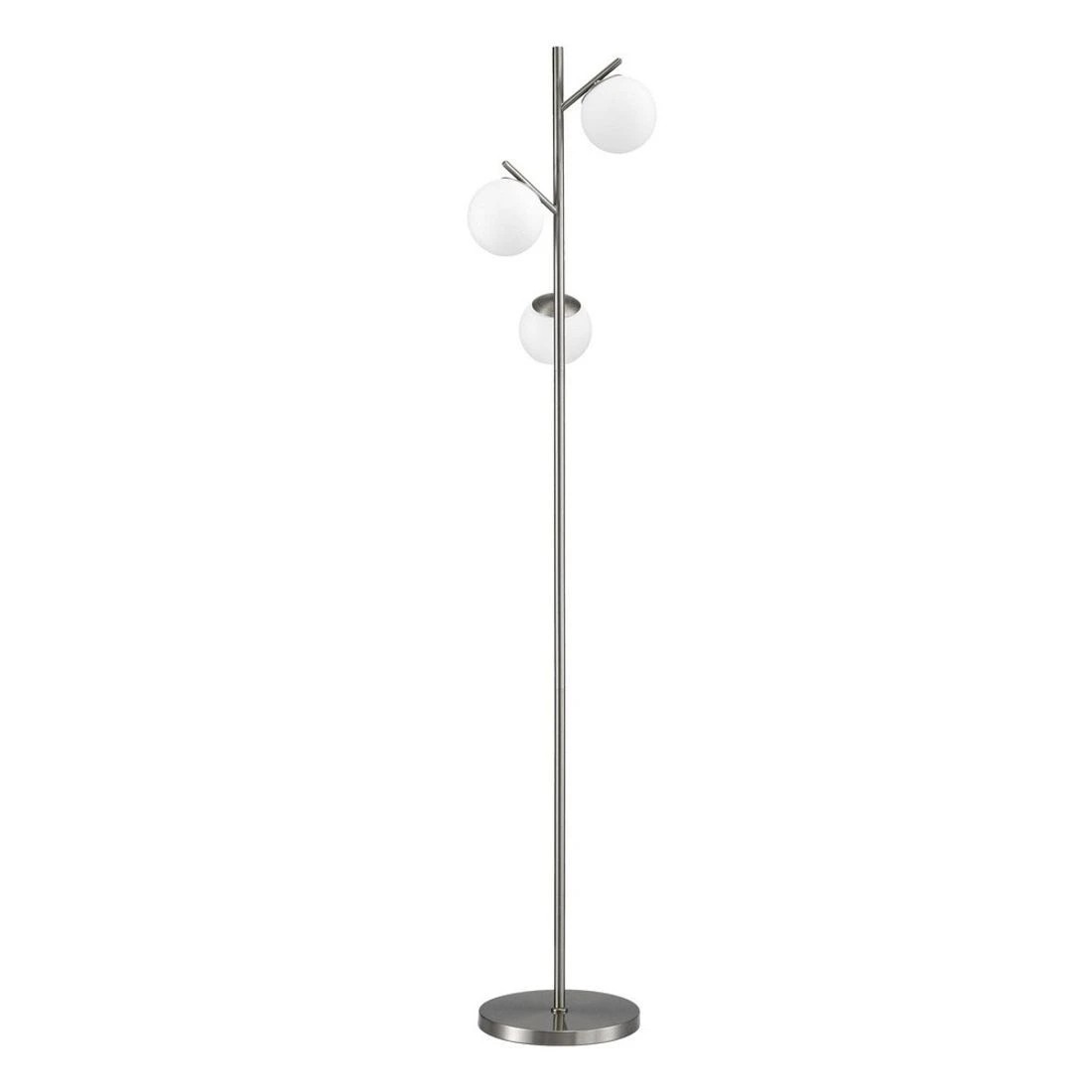3 Artiss 3-Light Tree Floor Lamp 165cm Tall Standing Light with Sphere Glass Shades for Modern Homes - Silver - Silver, 3 of 6