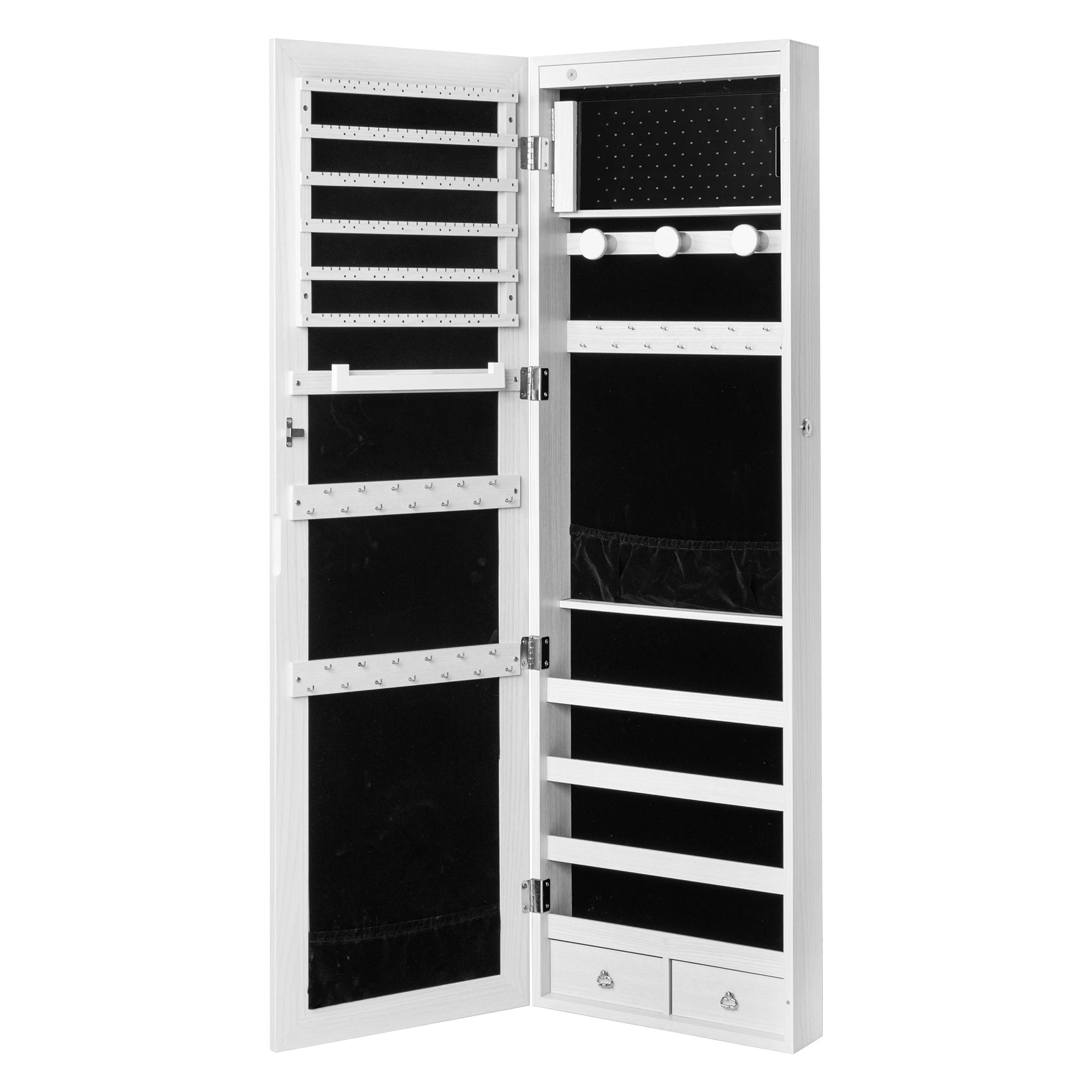 1 Levede Led Mirror Jewellery Cabinet, 1 of 7