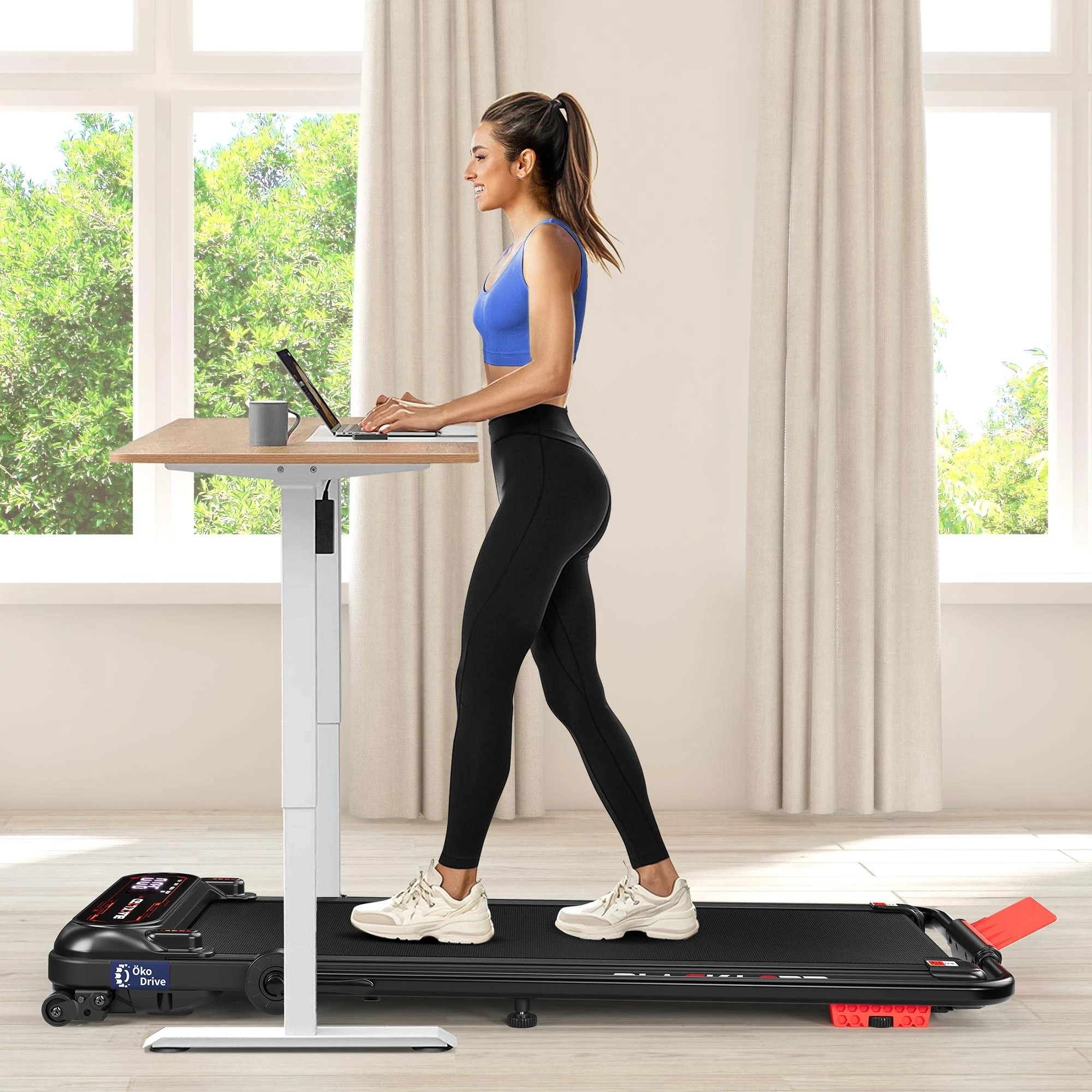 3 Black Lord Treadmill Electric Walking Pad Incline Shock Absorbers Foldable - Black, 3 of 10