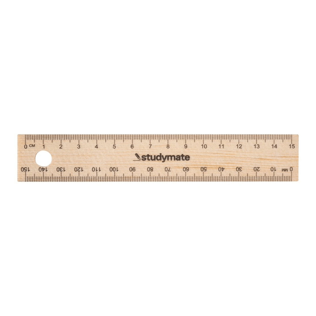 1 Studymate Wooden Ruler 15cm, 1 of 2
