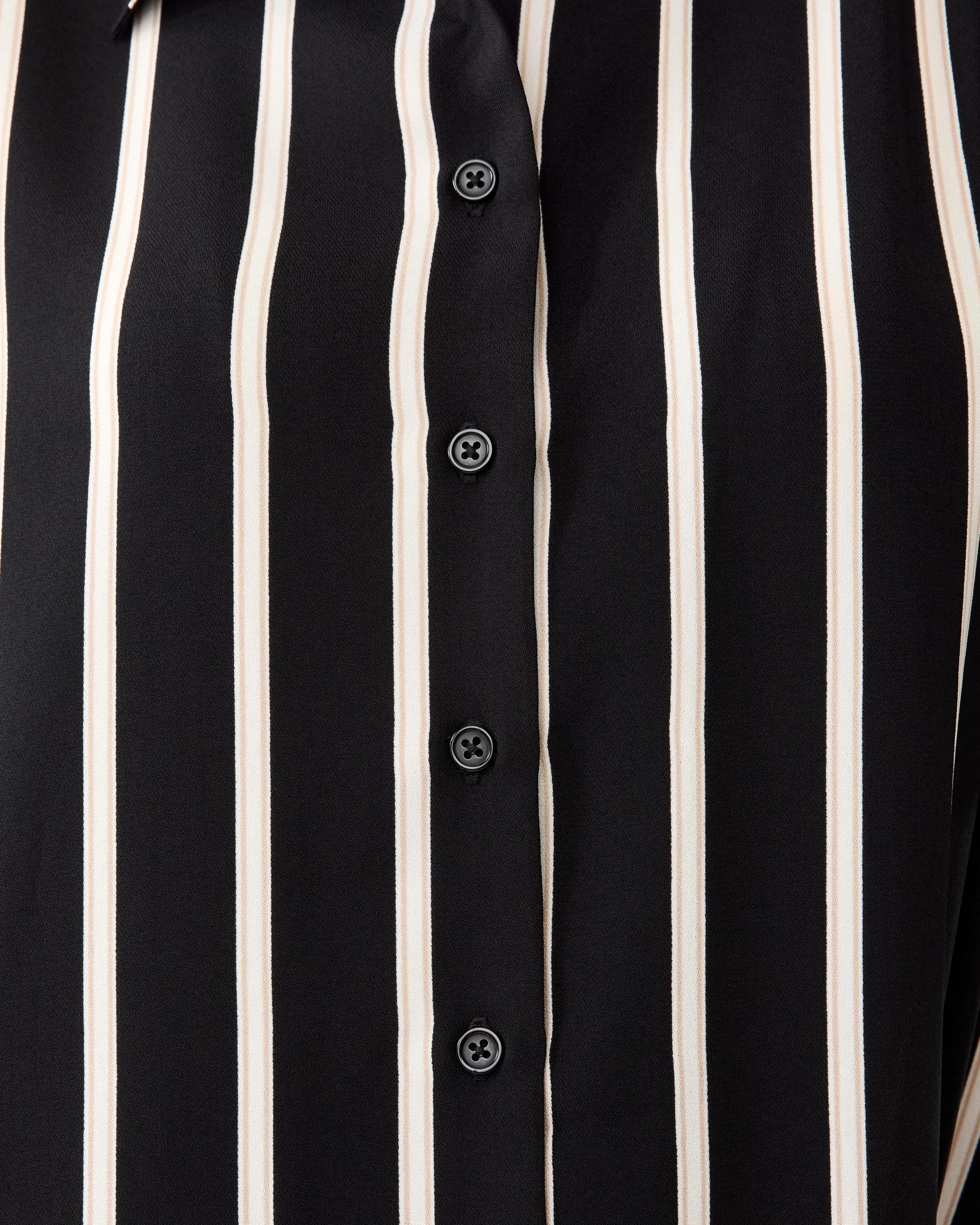 6 Short Sleeve Relaxed Print Shirt Strp Blk, 6 of 9
