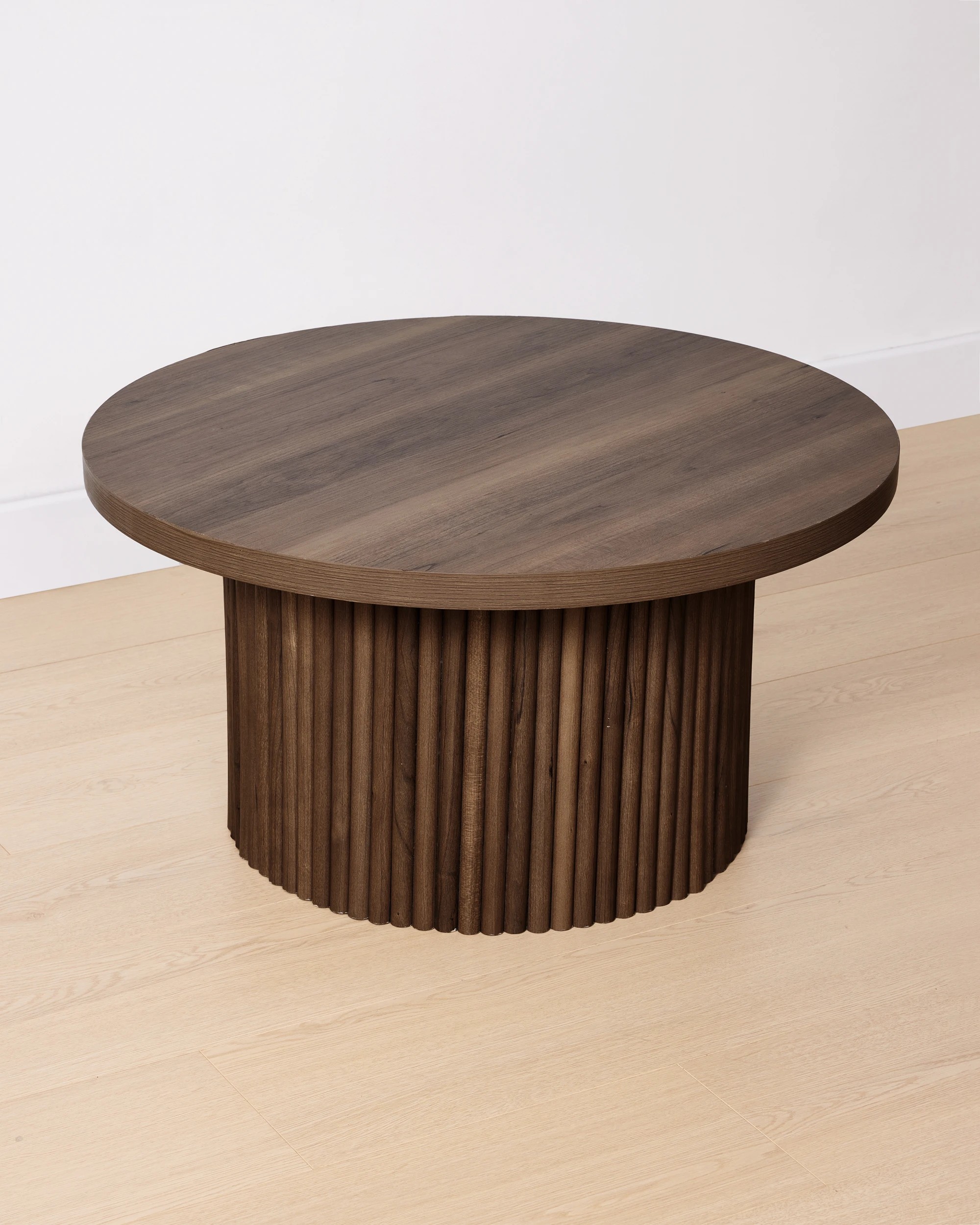 1 Ryan Ribbed Coffee Table - Walnut, 1 of 5