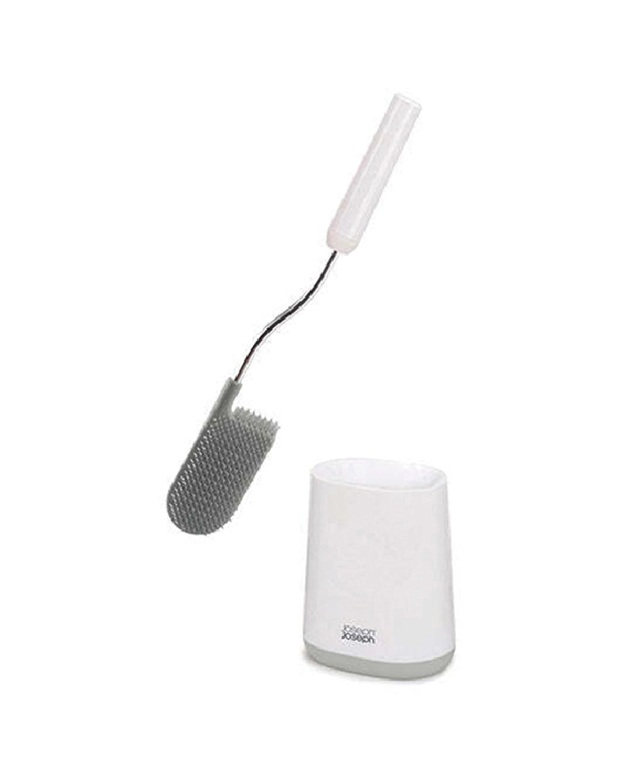 Joseph Joseph Flex Lite Toilet Brush With Holder Flexible D-Shaped Head ...