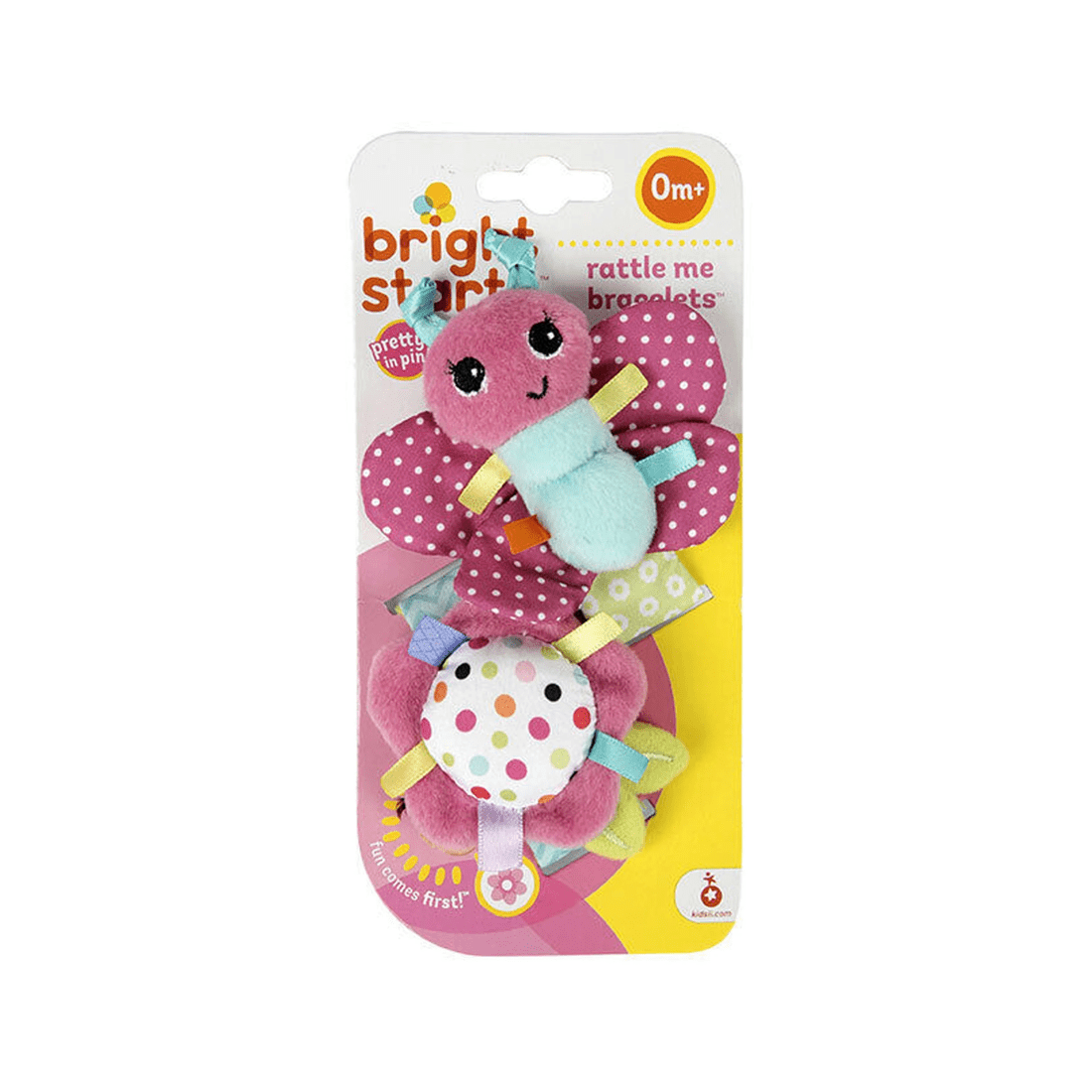 2 Bright Starts 2PK Rattle Me Bracelets Baby Crinkle Toy From 0 Months Sensory - Multi, 2 of 4